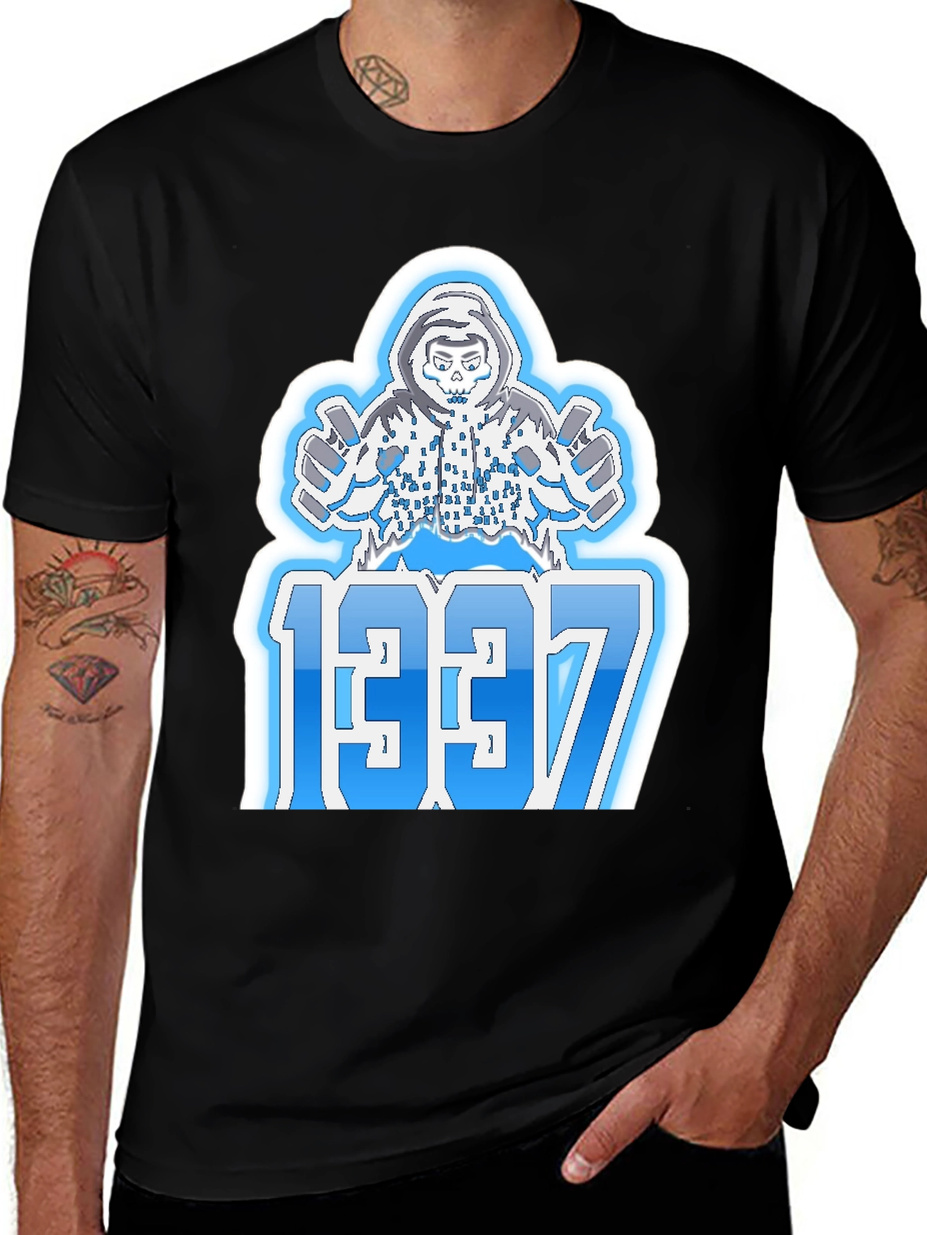 1337 Gamer T-Shirt - Black