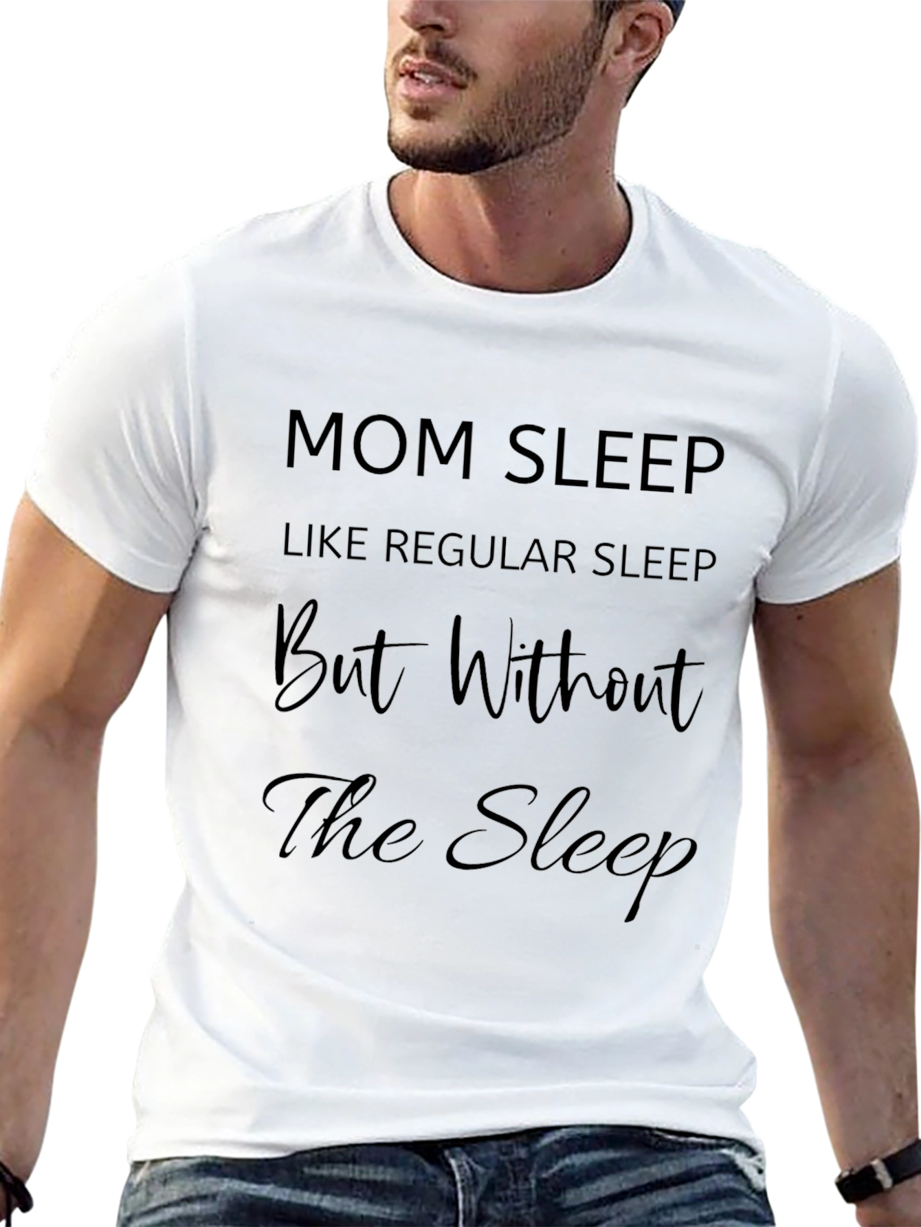 Mom Sleep Funny Graphic T-Shirt