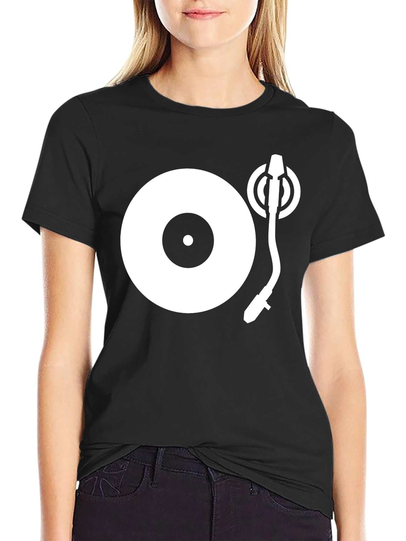 Turntable Graphic Black T-Shirt