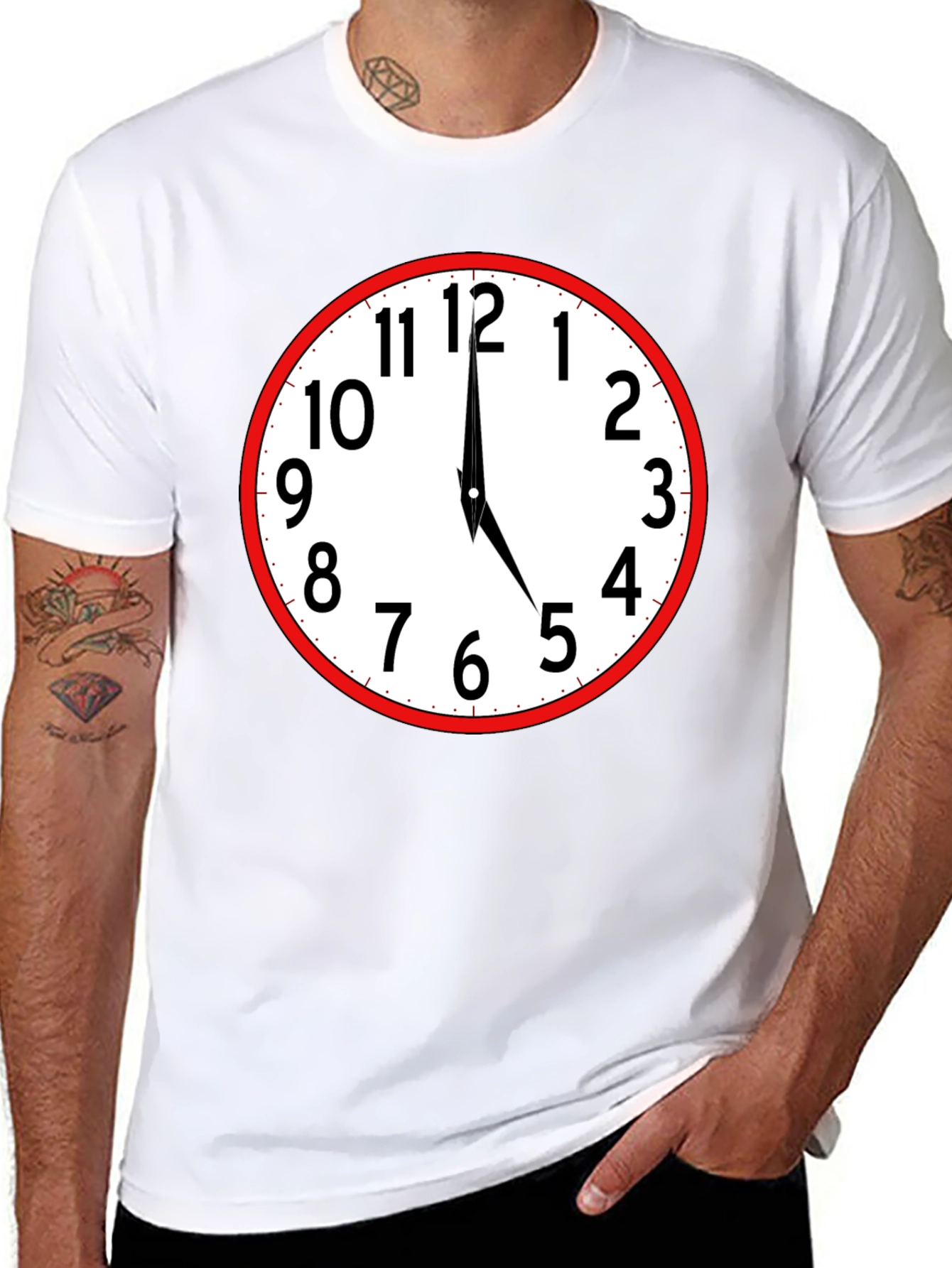 Novelty Clock T-Shirt - Time is Now!