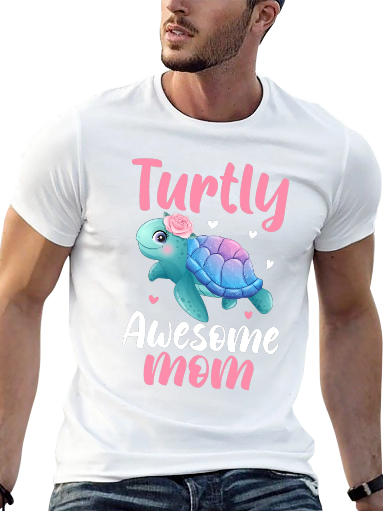 Turtly Awesome Mom T-Shirt - Cute Turtle Design