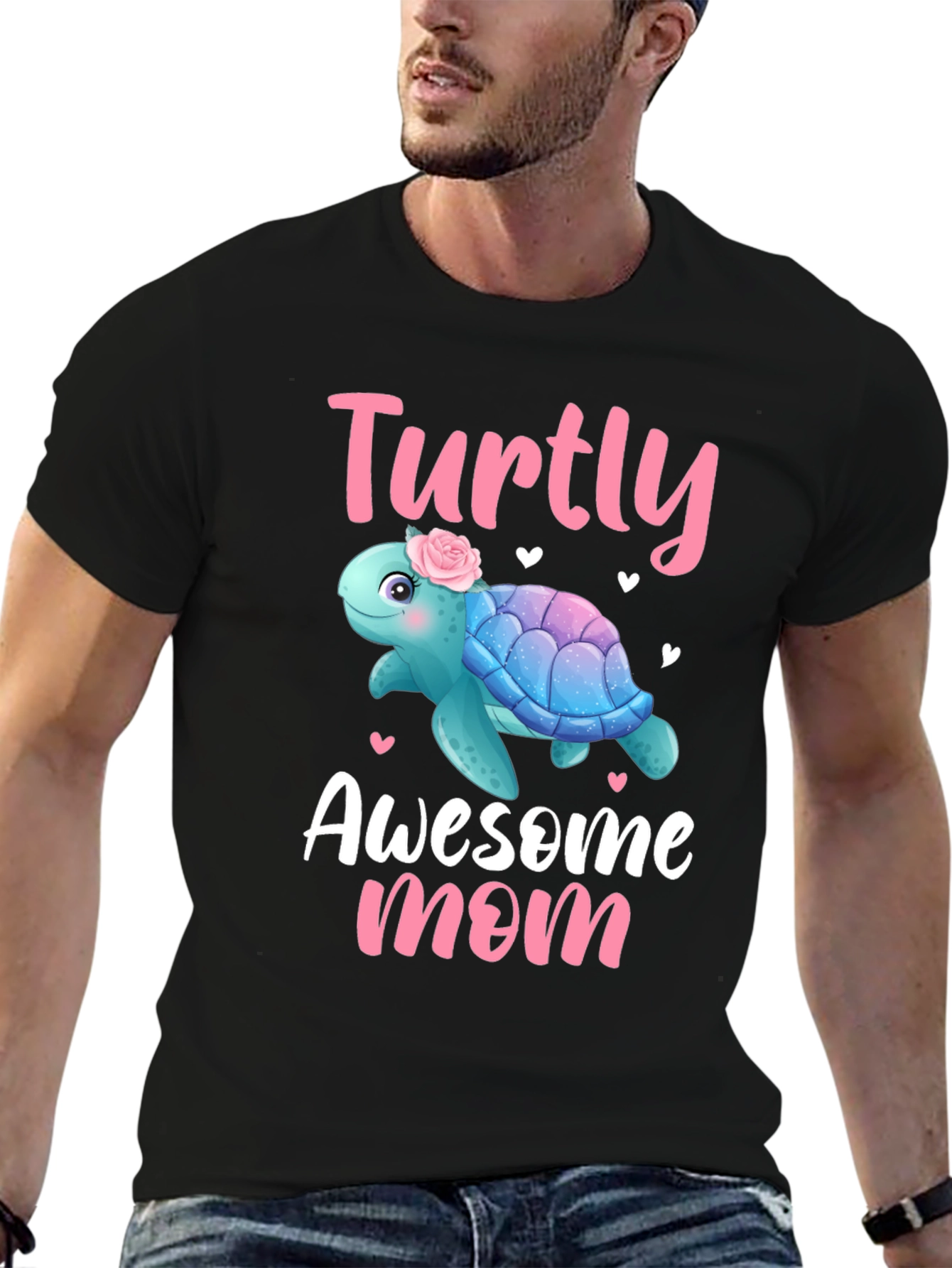 Turtly Awesome Mom T-Shirt - Cute Turtle Design