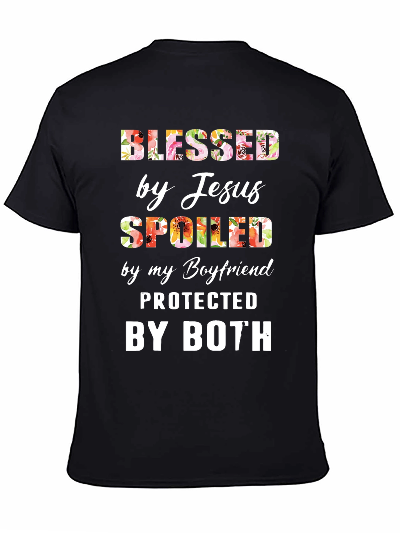 Blessed Spoiled by Jesus Boyfriend Tee