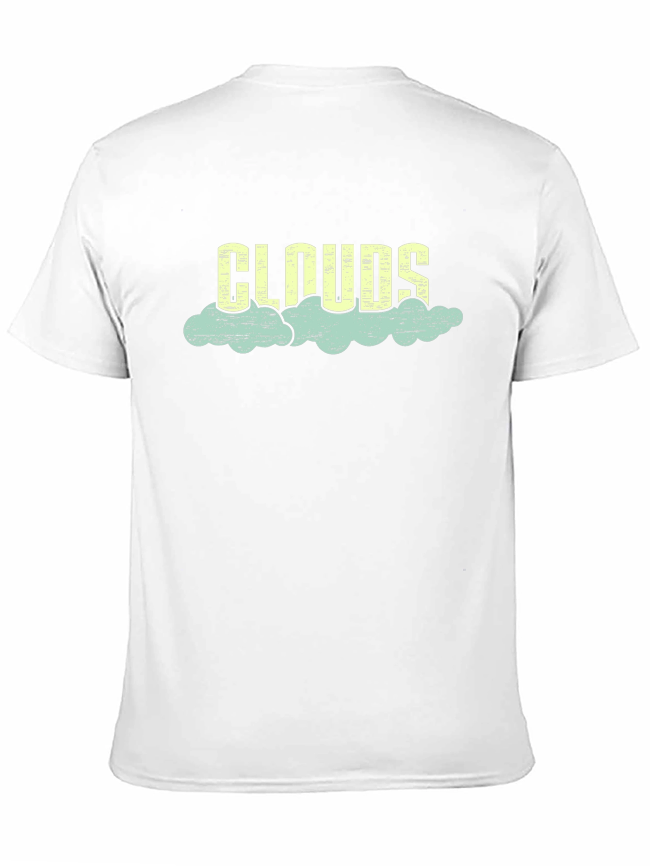 Clouds Graphic Tee - Black Cotton Blend