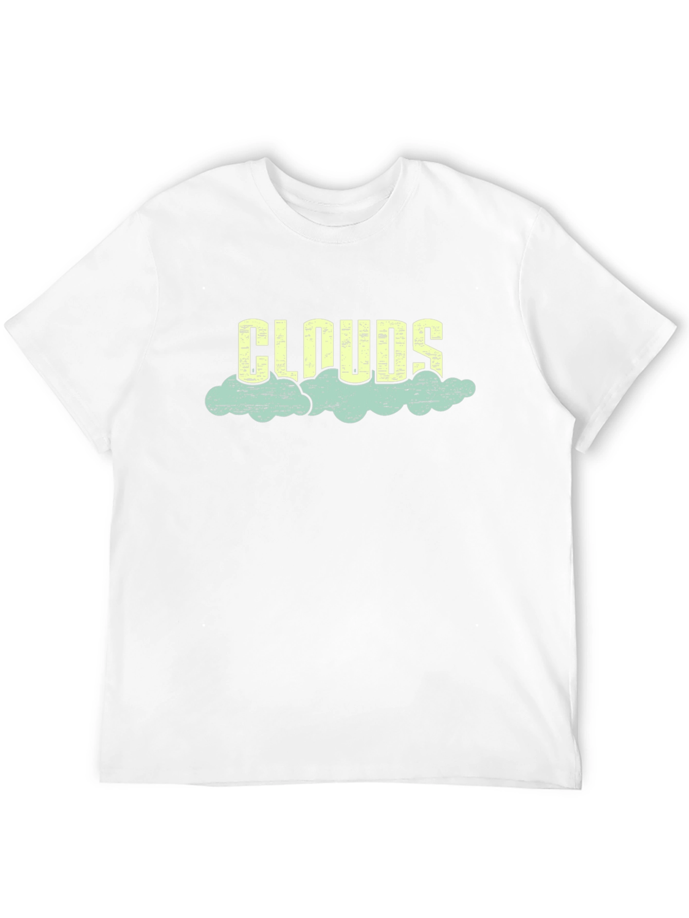 Clouds Graphic Tee - Black Cotton Blend