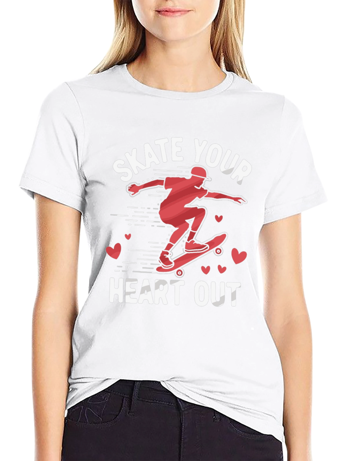 Skate Your Heart Out Graphic Tee