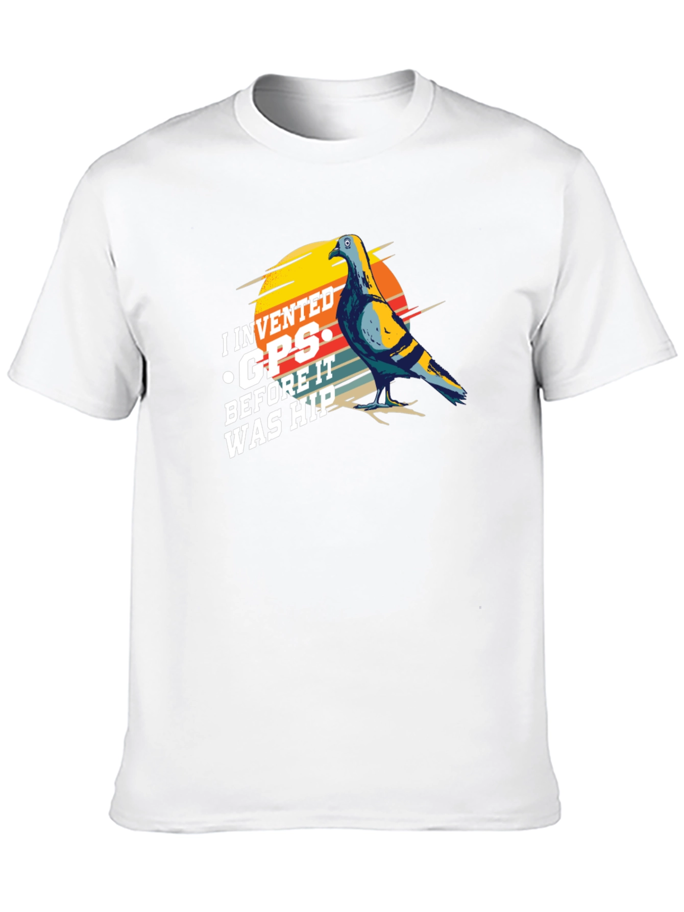 I Invented GPS Pigeon T-Shirt - Funny Bird Tee