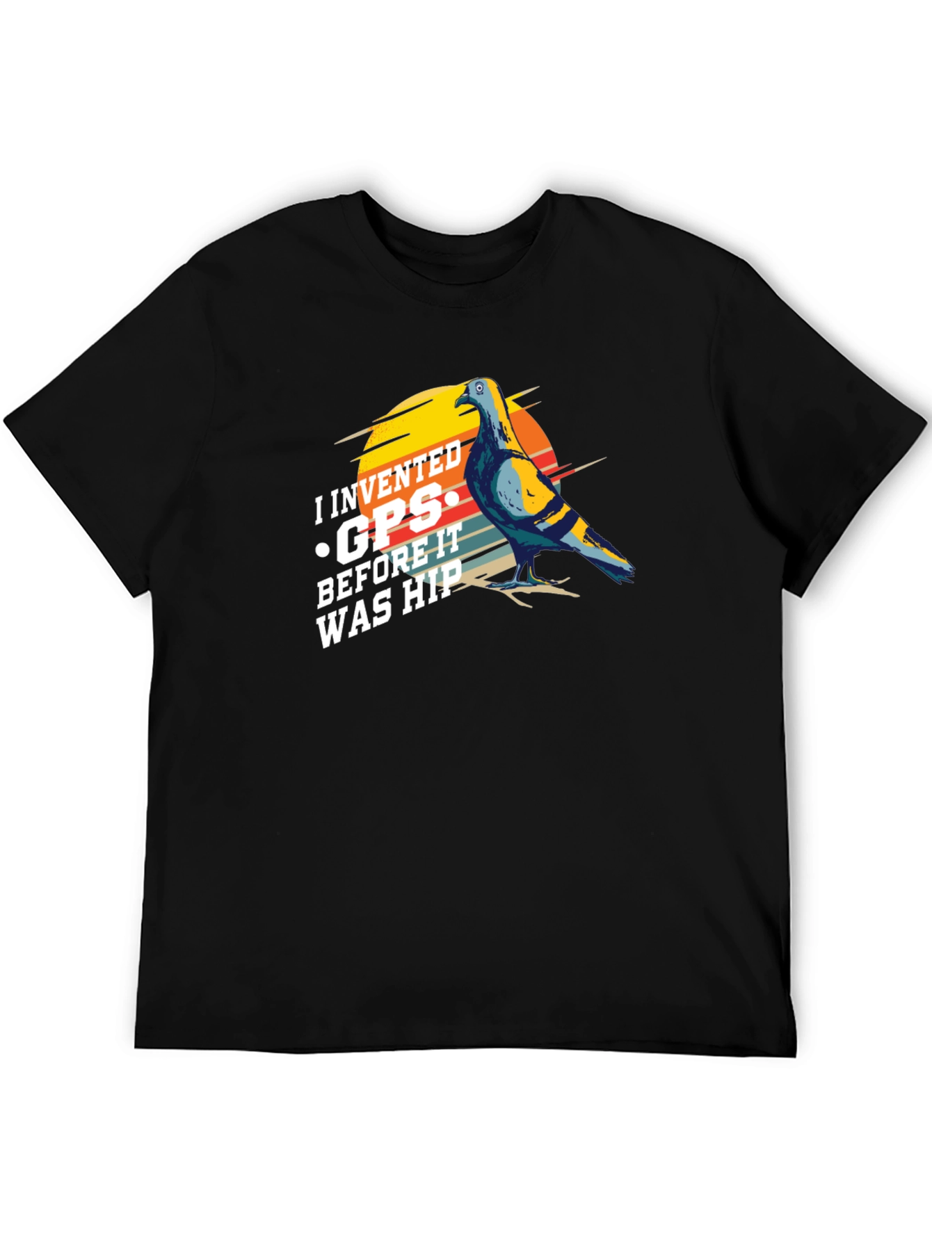 I Invented GPS Pigeon T-Shirt - Funny Bird Tee