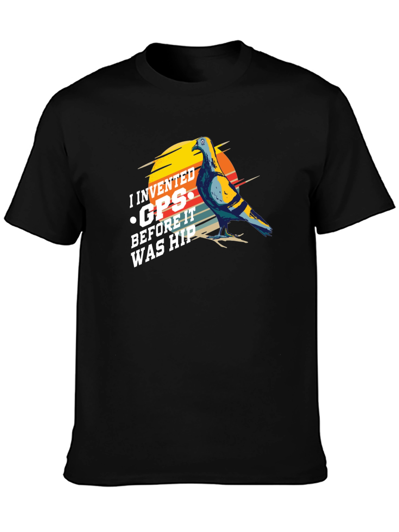 I Invented GPS Pigeon T-Shirt - Funny Bird Tee