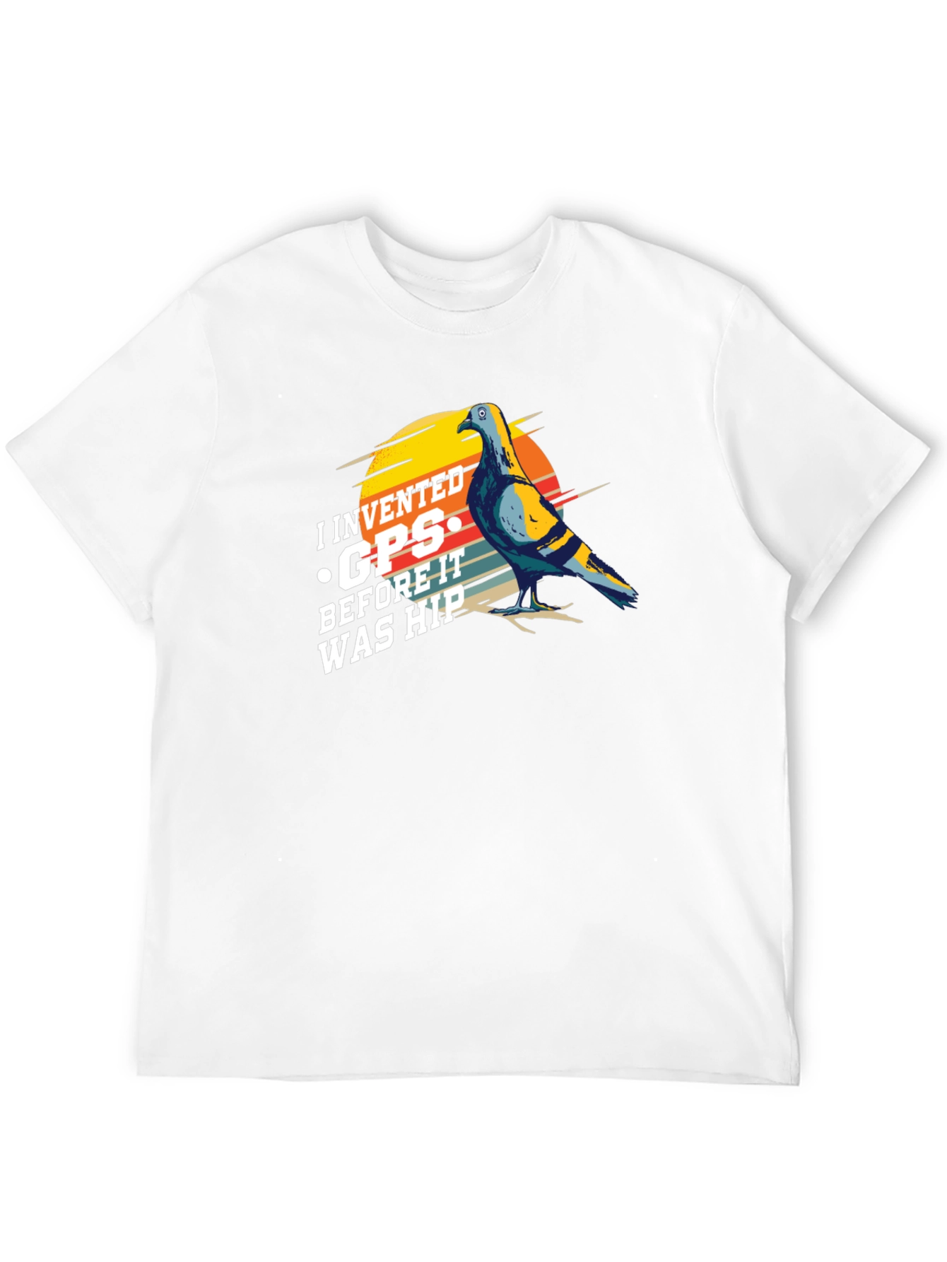I Invented GPS Pigeon T-Shirt - Funny Bird Tee
