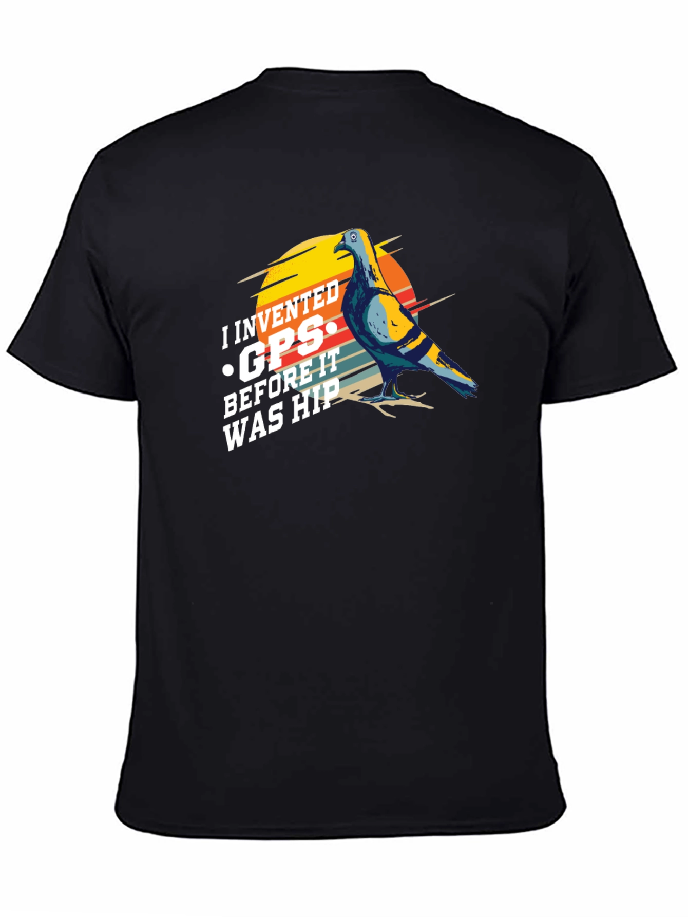 I Invented GPS Pigeon T-Shirt - Funny Bird Tee