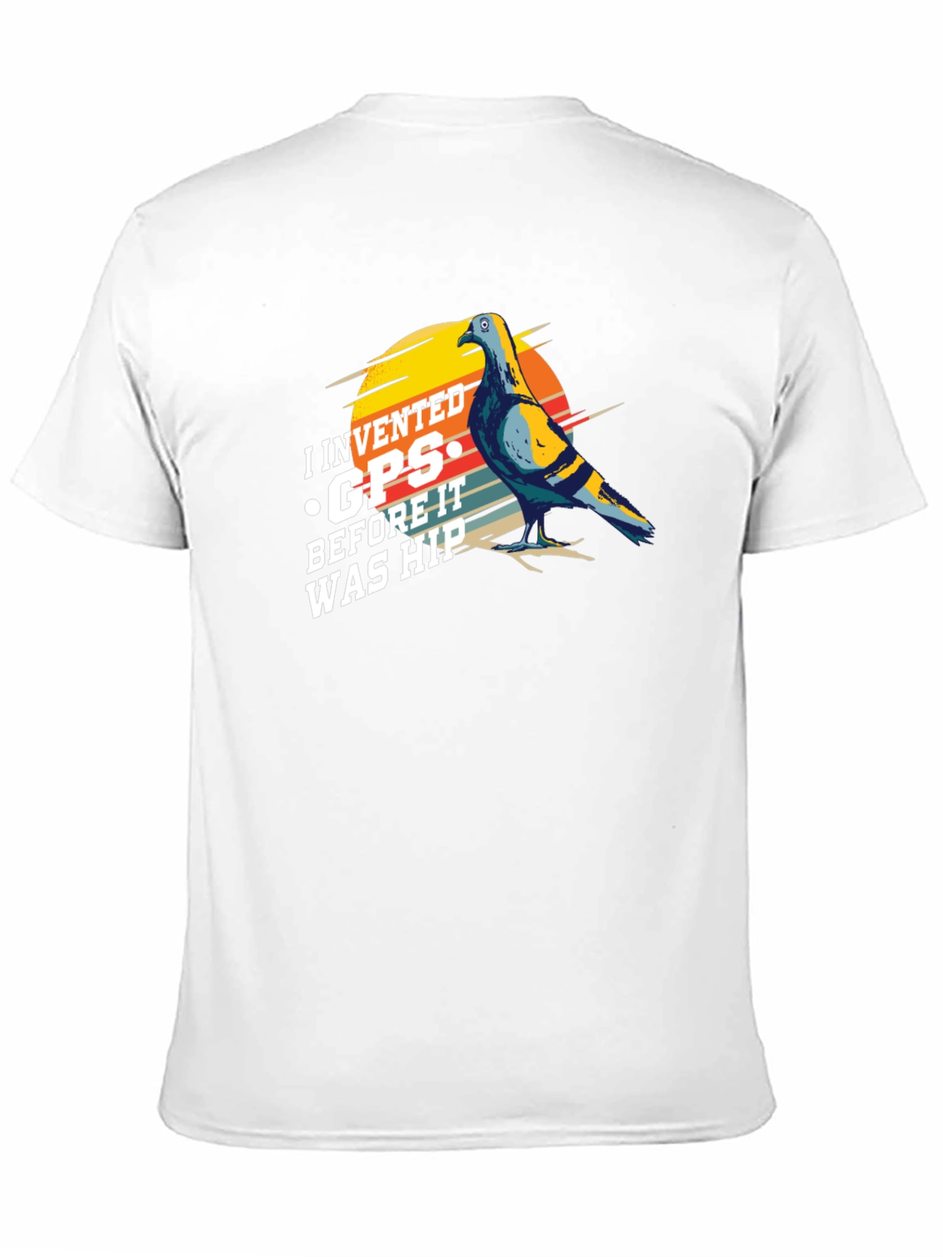 I Invented GPS Pigeon T-Shirt - Funny Bird Tee