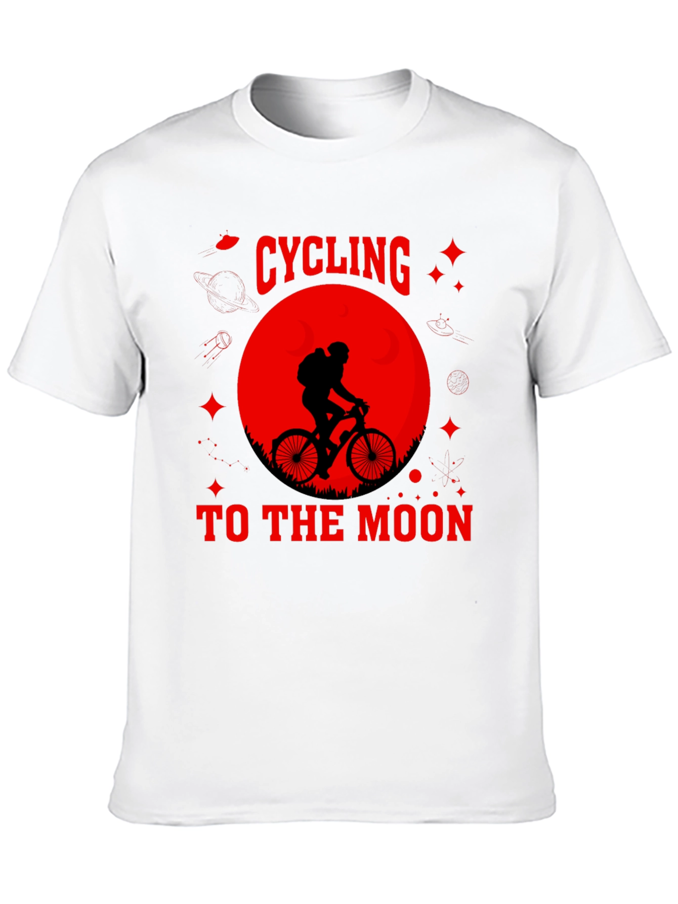 Cycling to the Moon Graphic Tee