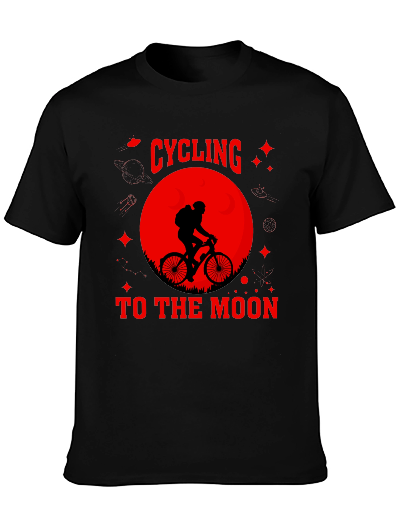 Cycling to the Moon Graphic Tee