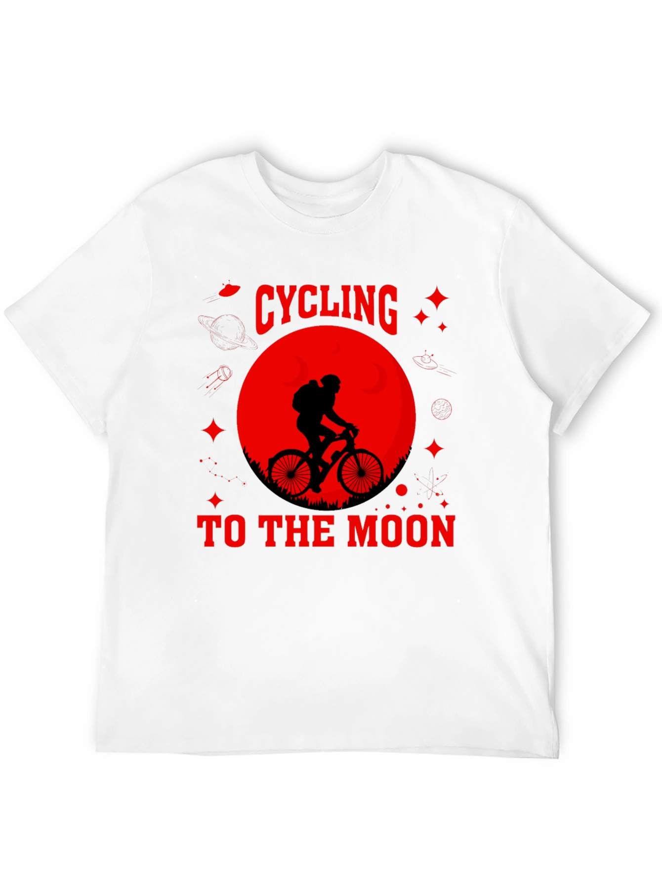Cycling to the Moon Graphic Tee