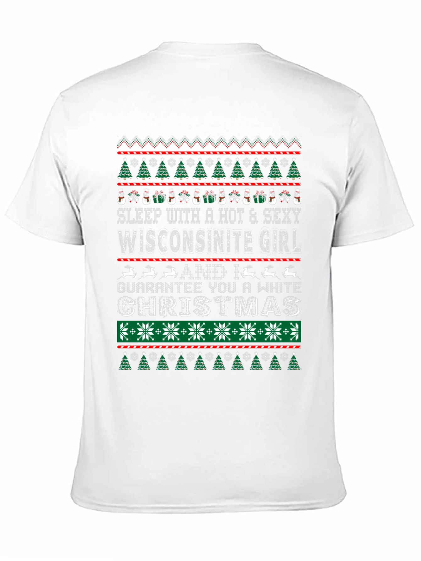 Funny Wisconsinite Girl Christmas T-Shirt
