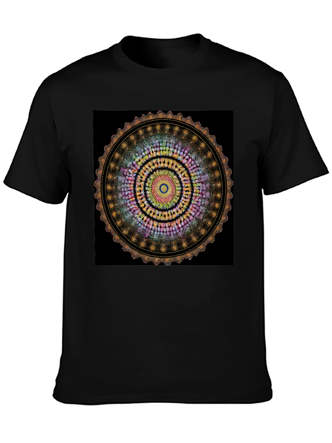 Mandala T-Shirt - Black Graphic Tee