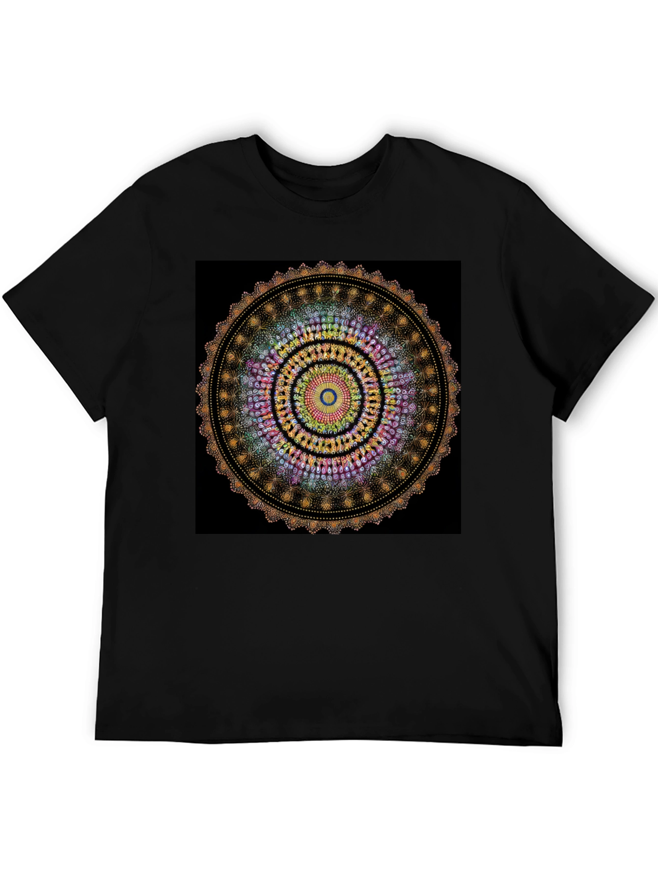 Mandala T-Shirt - Black Graphic Tee