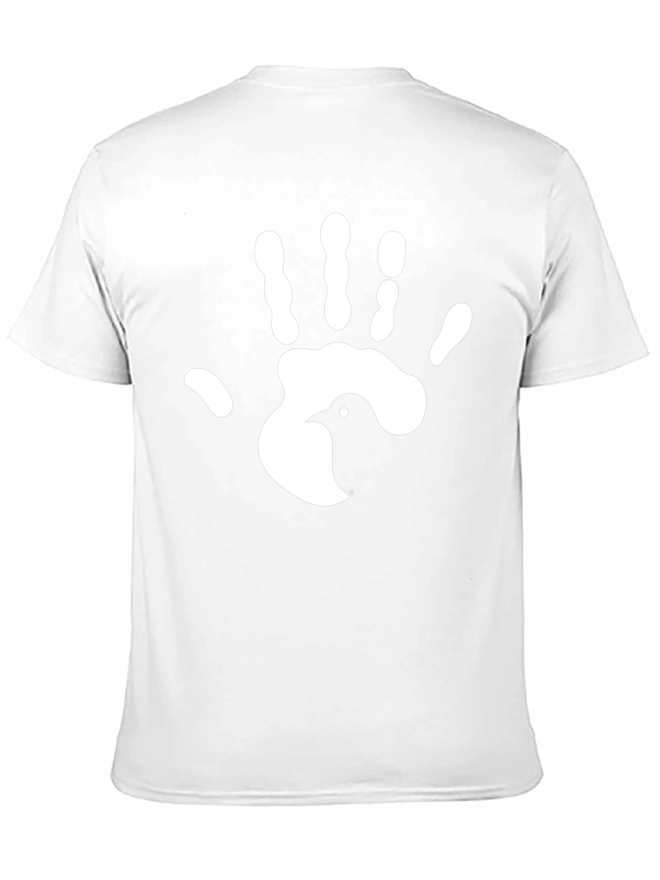 Hand Bird Graphic Tee - Unique Print T-Shirt