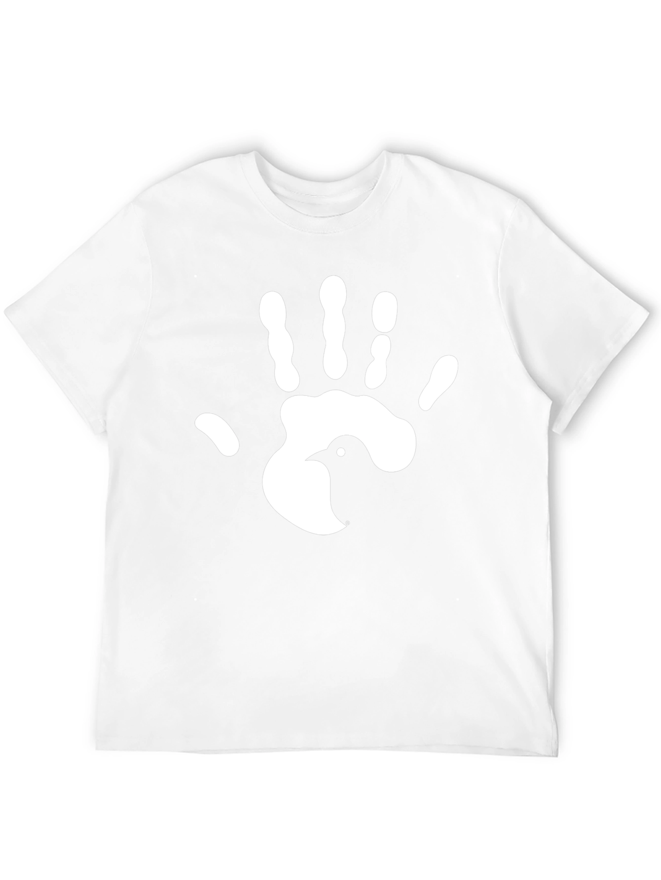 Hand Bird Graphic Tee - Unique Print T-Shirt