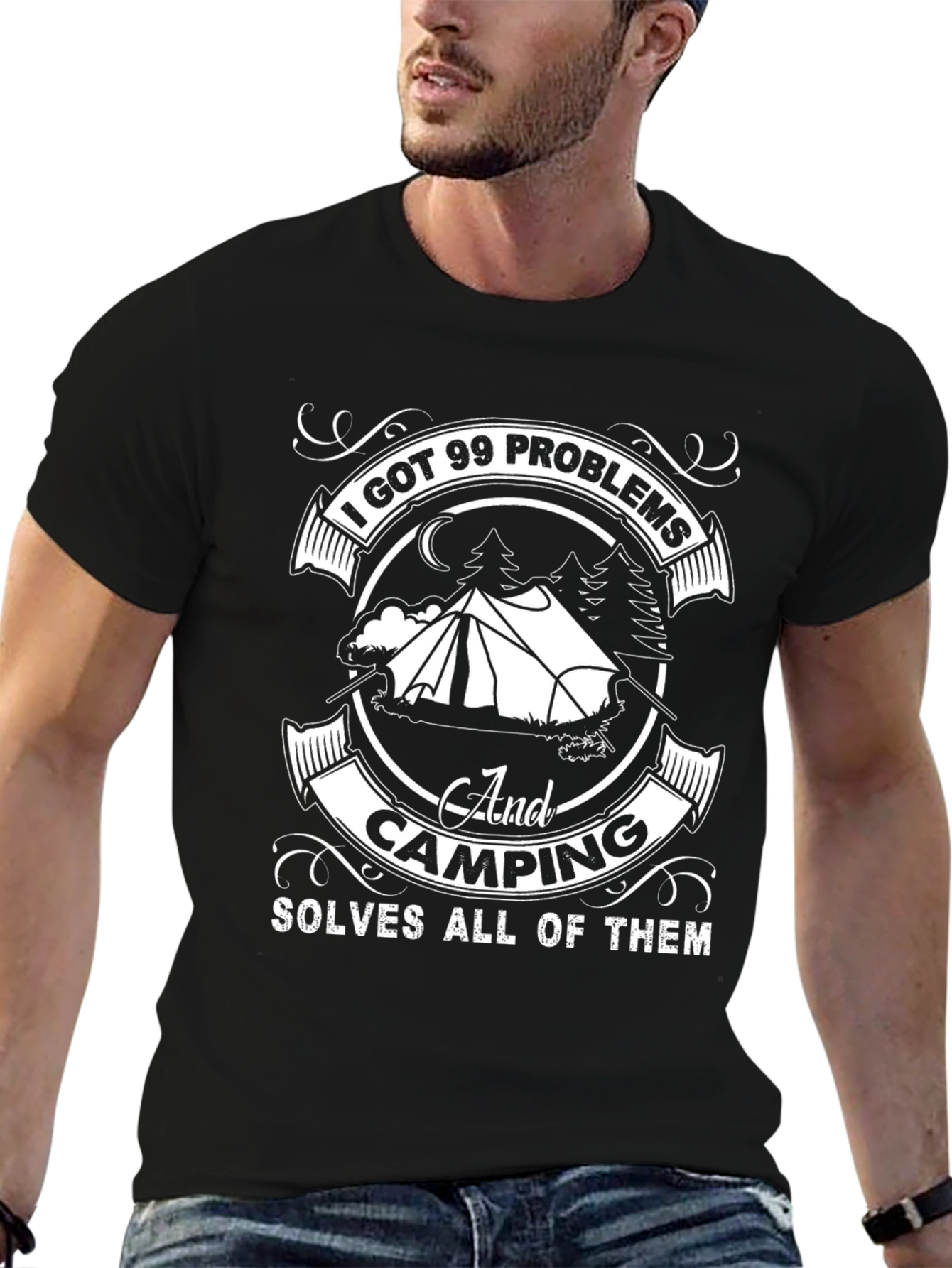 Camping Solves Problems T-Shirt