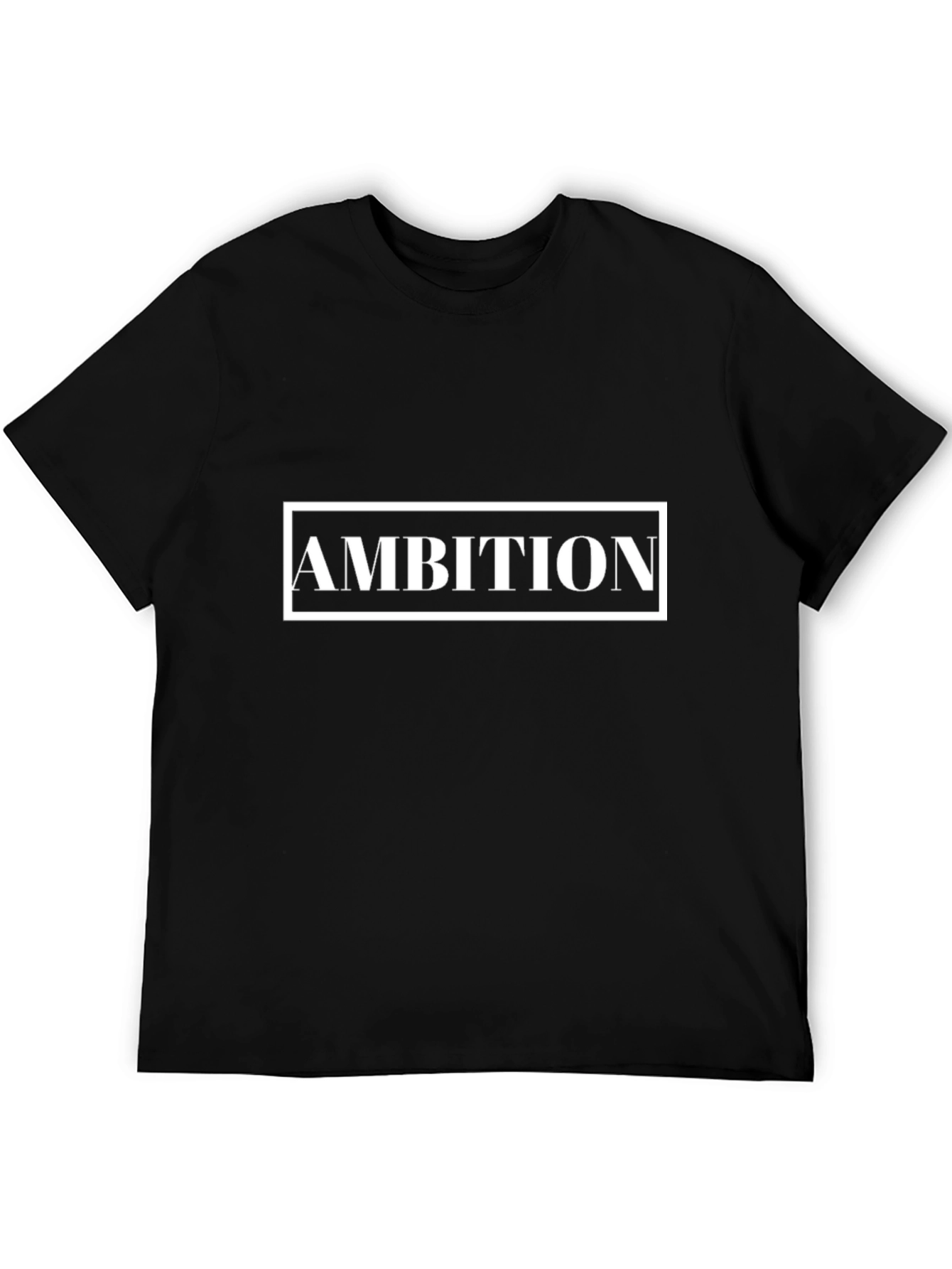 Ambition Graphic Tee - Black Cotton Comfort Fit