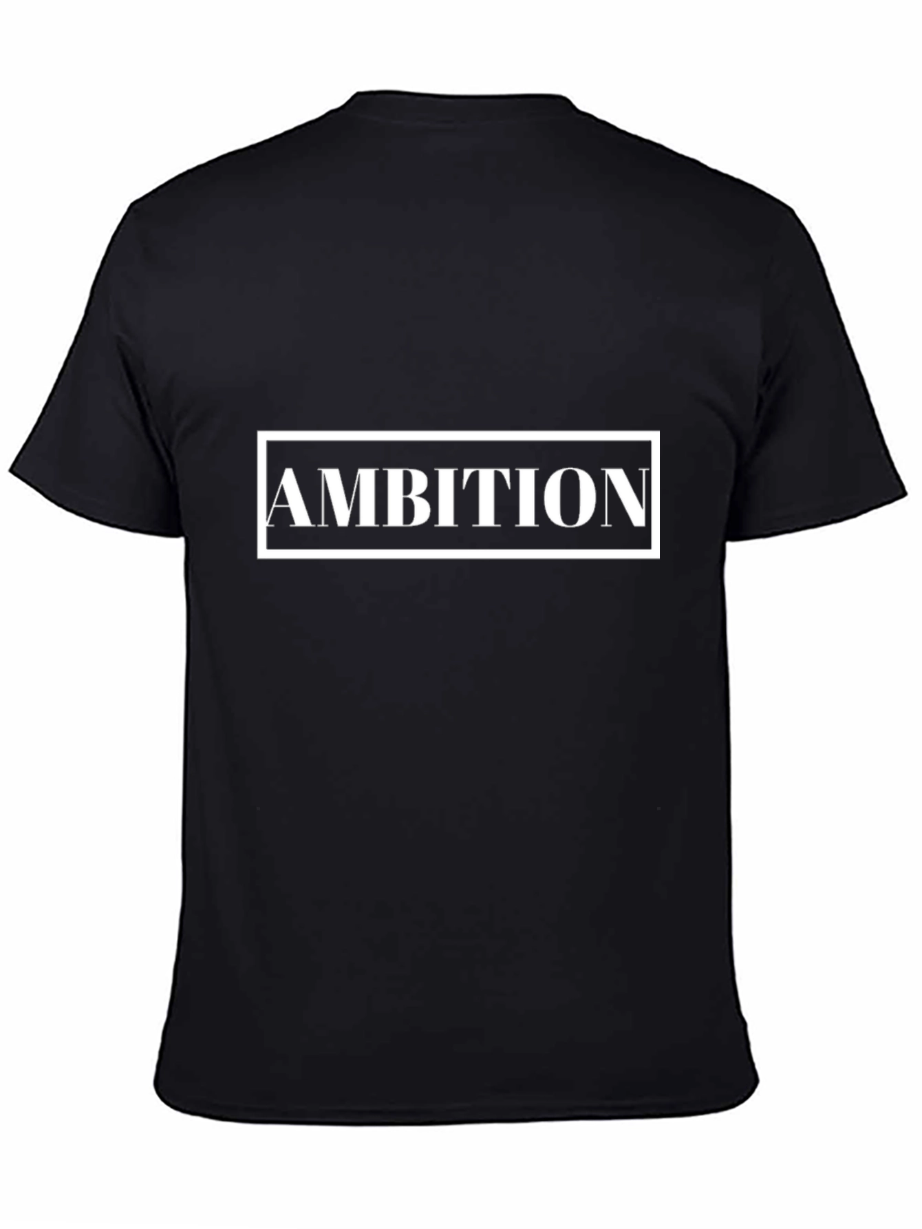 Ambition Graphic Tee - Black Cotton Comfort Fit