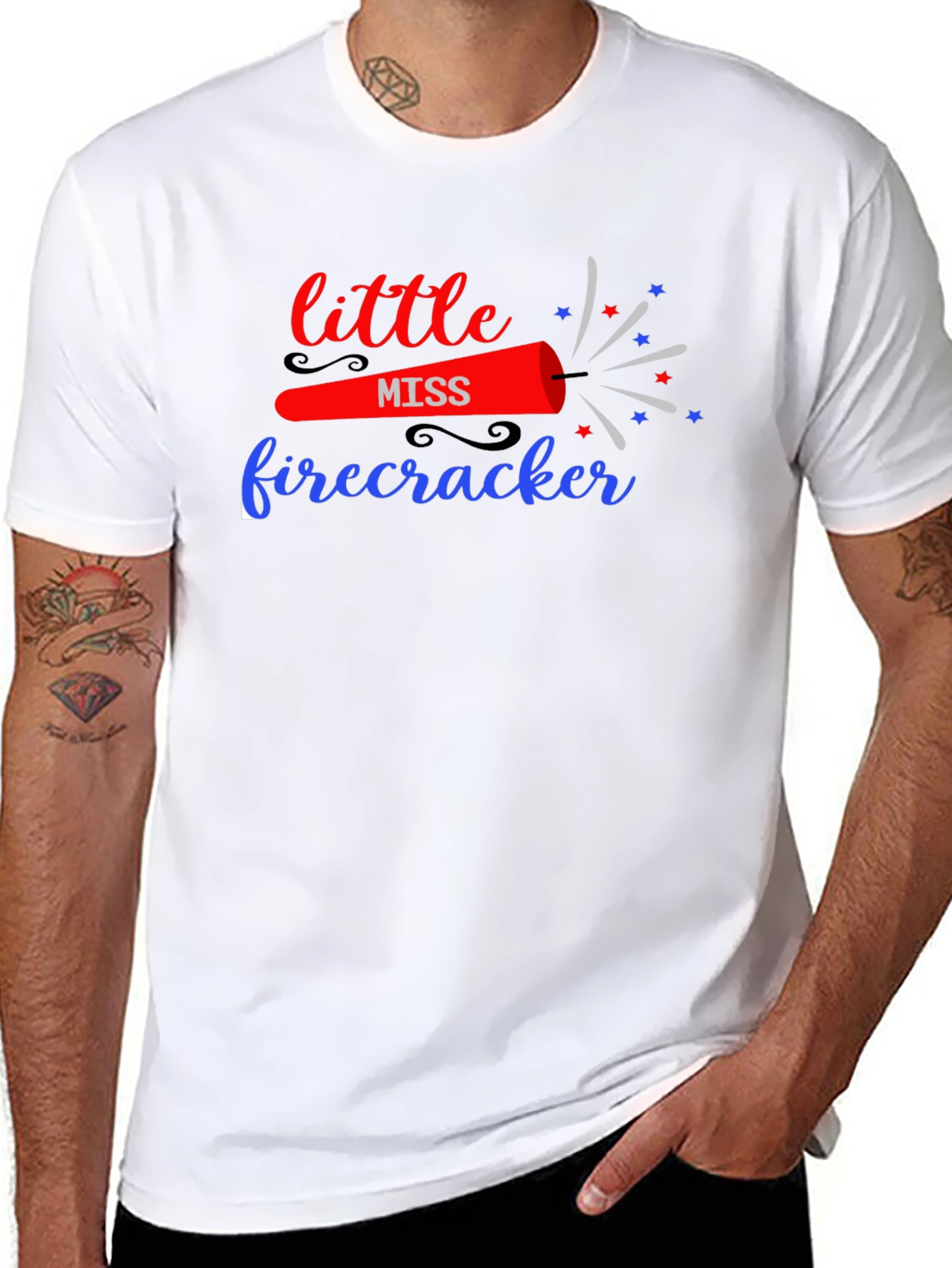 Little Miss Firecracker Graphic Tee