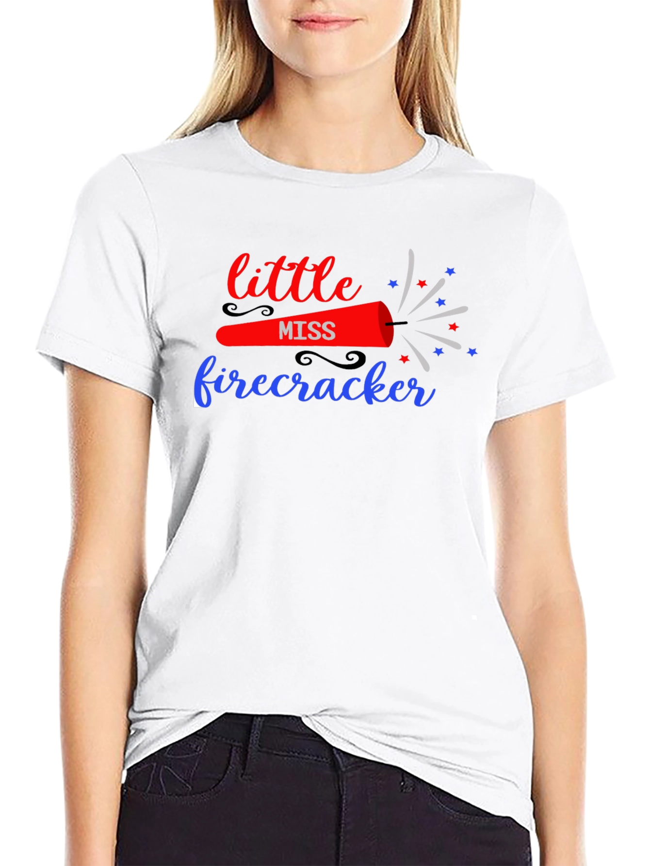 Little Miss Firecracker Graphic Tee