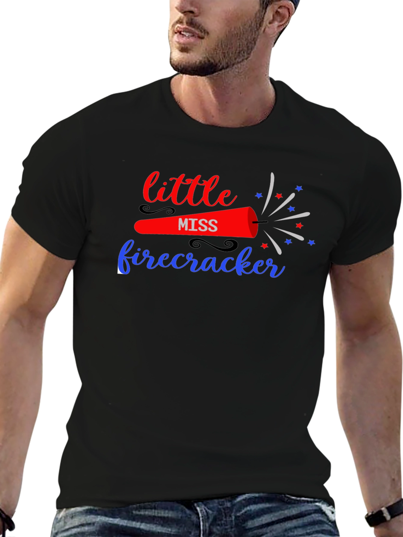 Little Miss Firecracker Graphic Tee