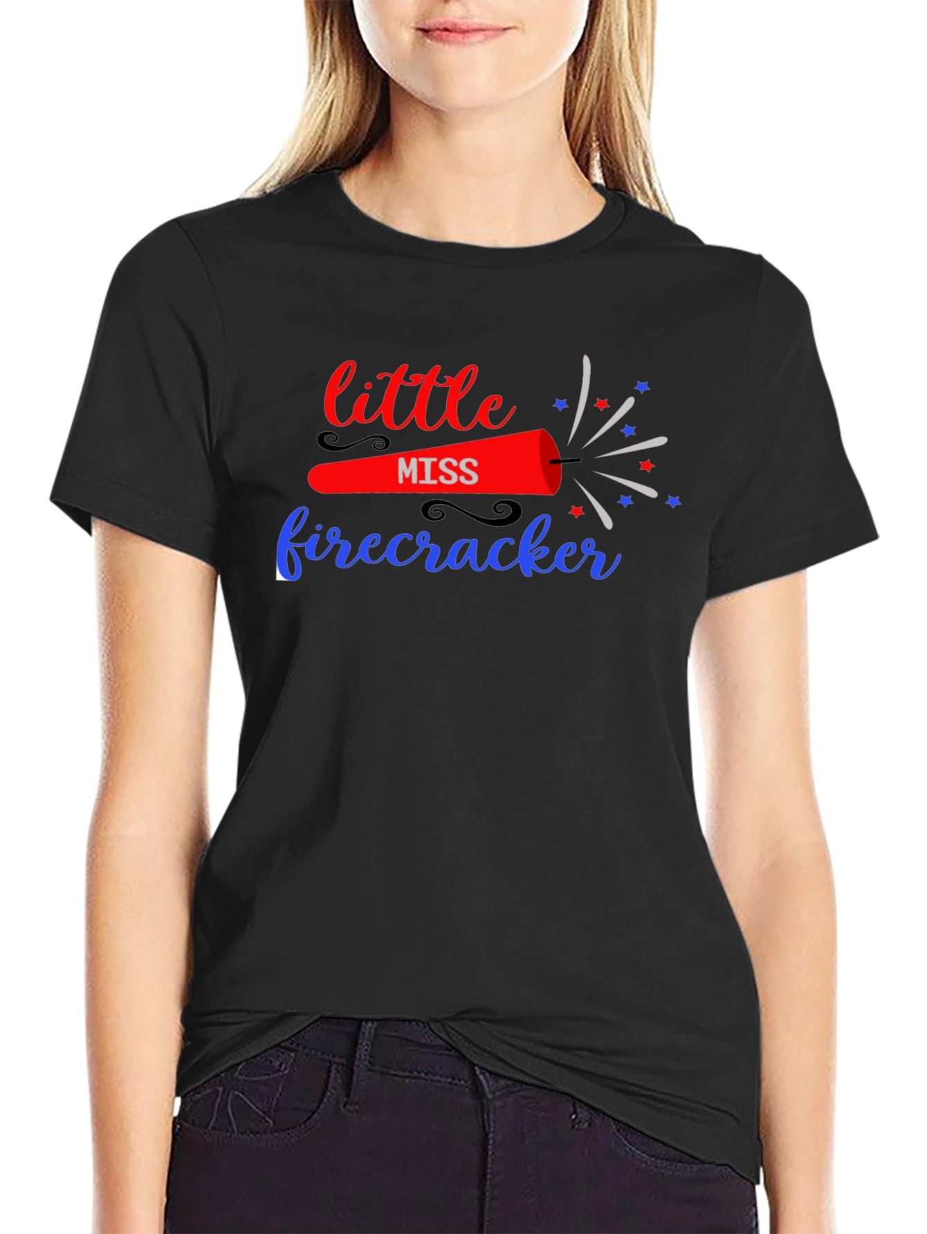 Little Miss Firecracker Graphic Tee