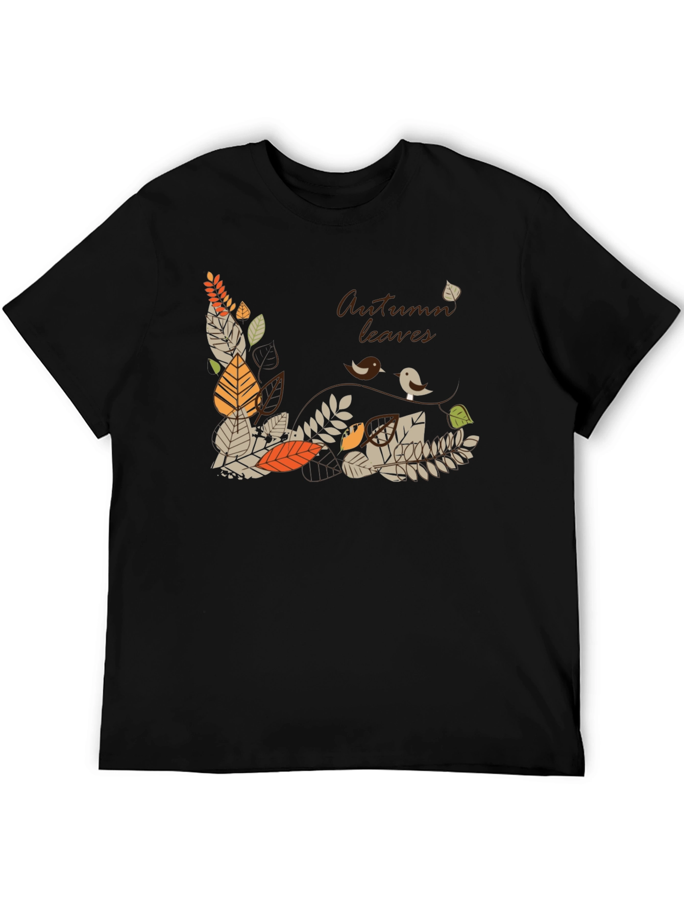Autumn Leaves Graphic Tee - Stylish Fall T-Shirt