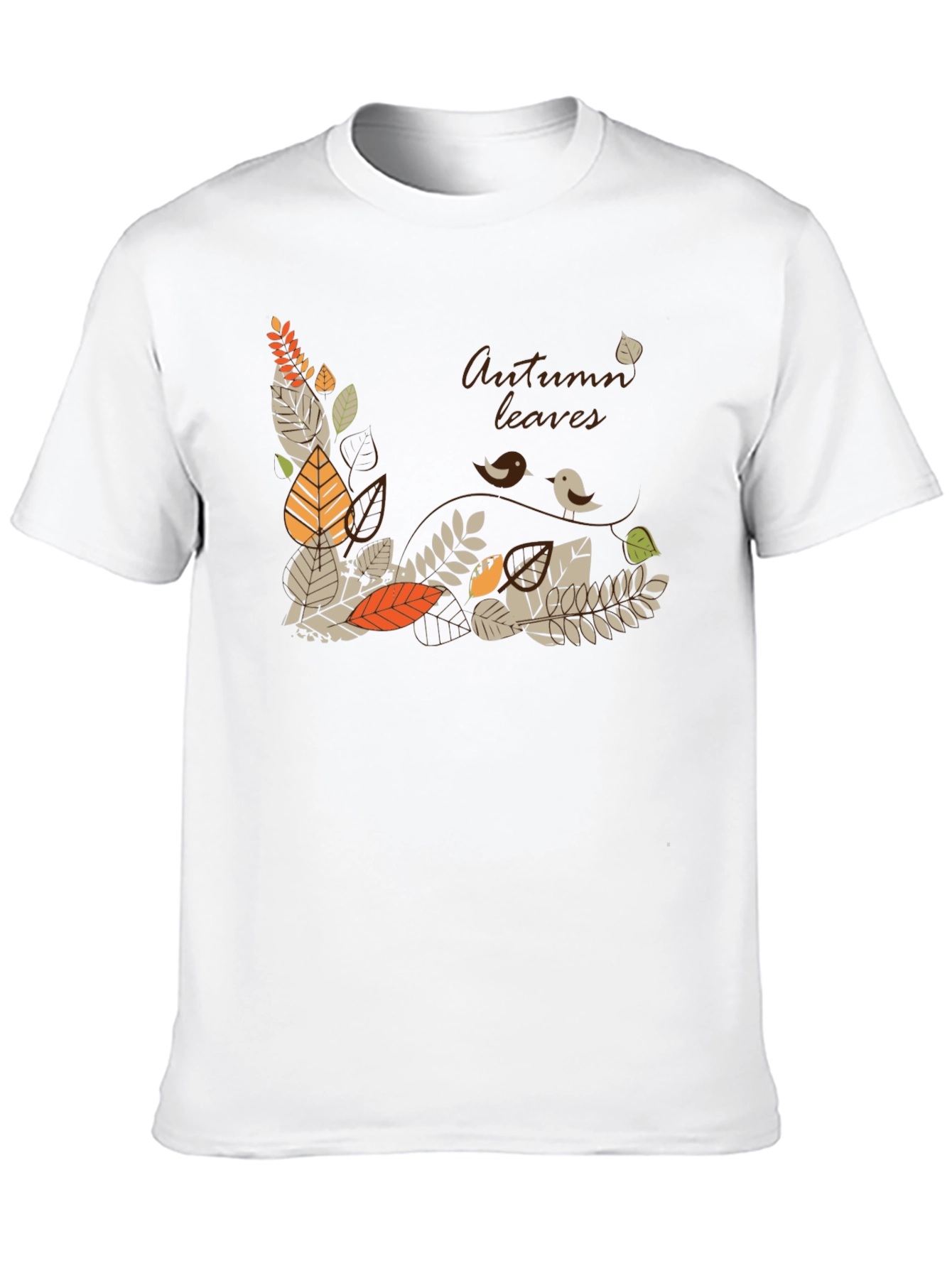 Autumn Leaves Graphic Tee - Stylish Fall T-Shirt