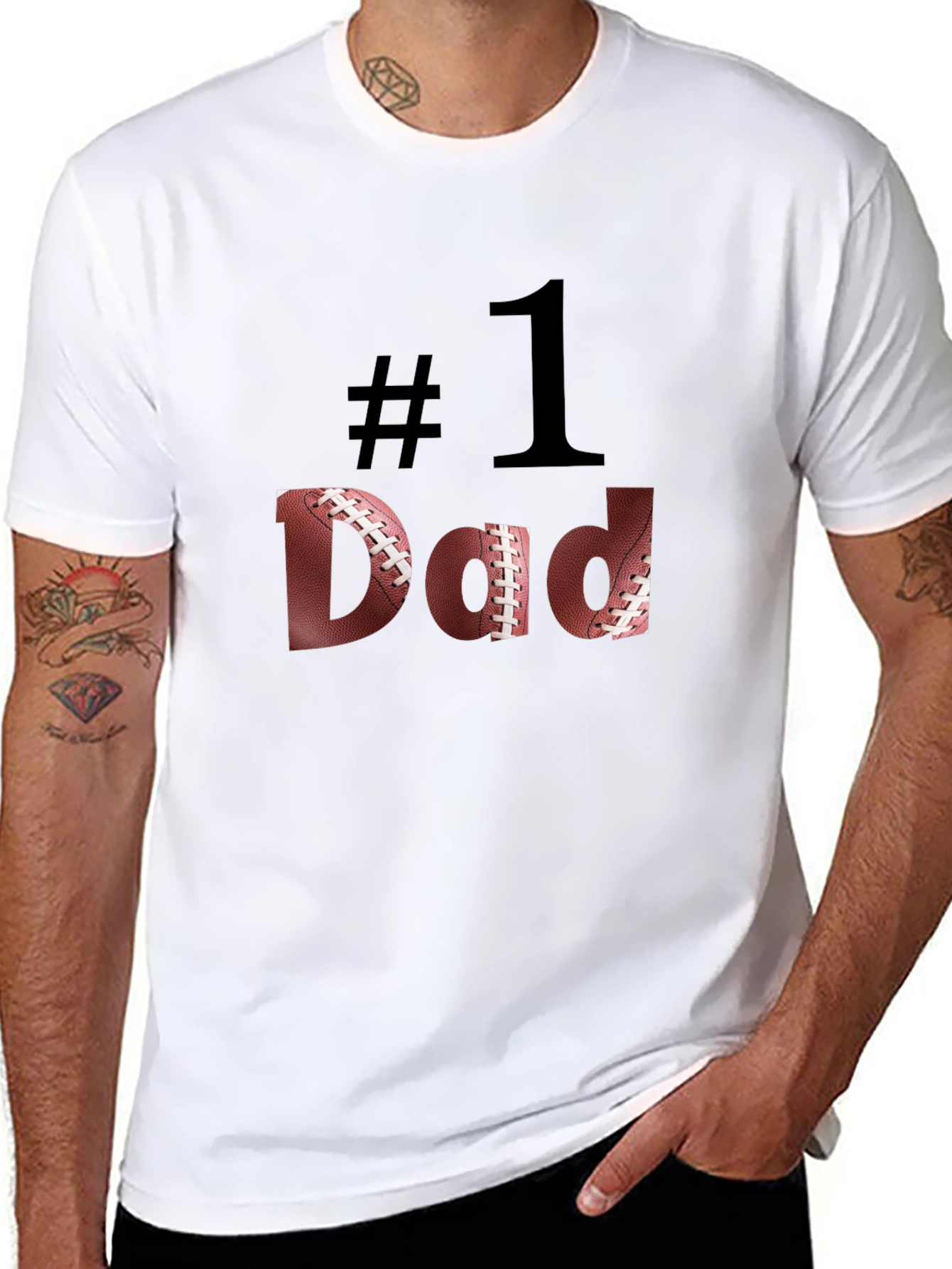 Football #1 Dad T-Shirt