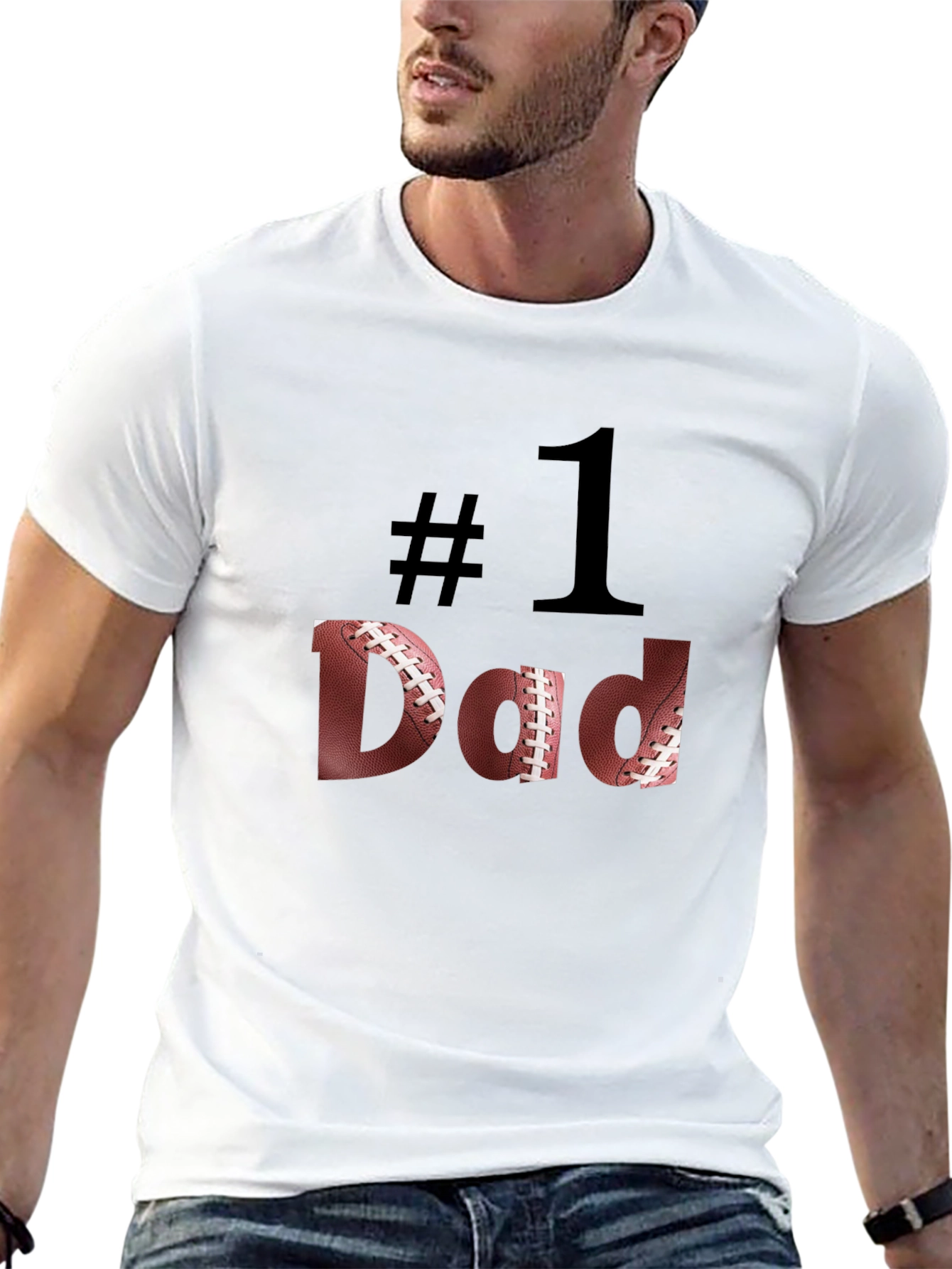 Football #1 Dad T-Shirt