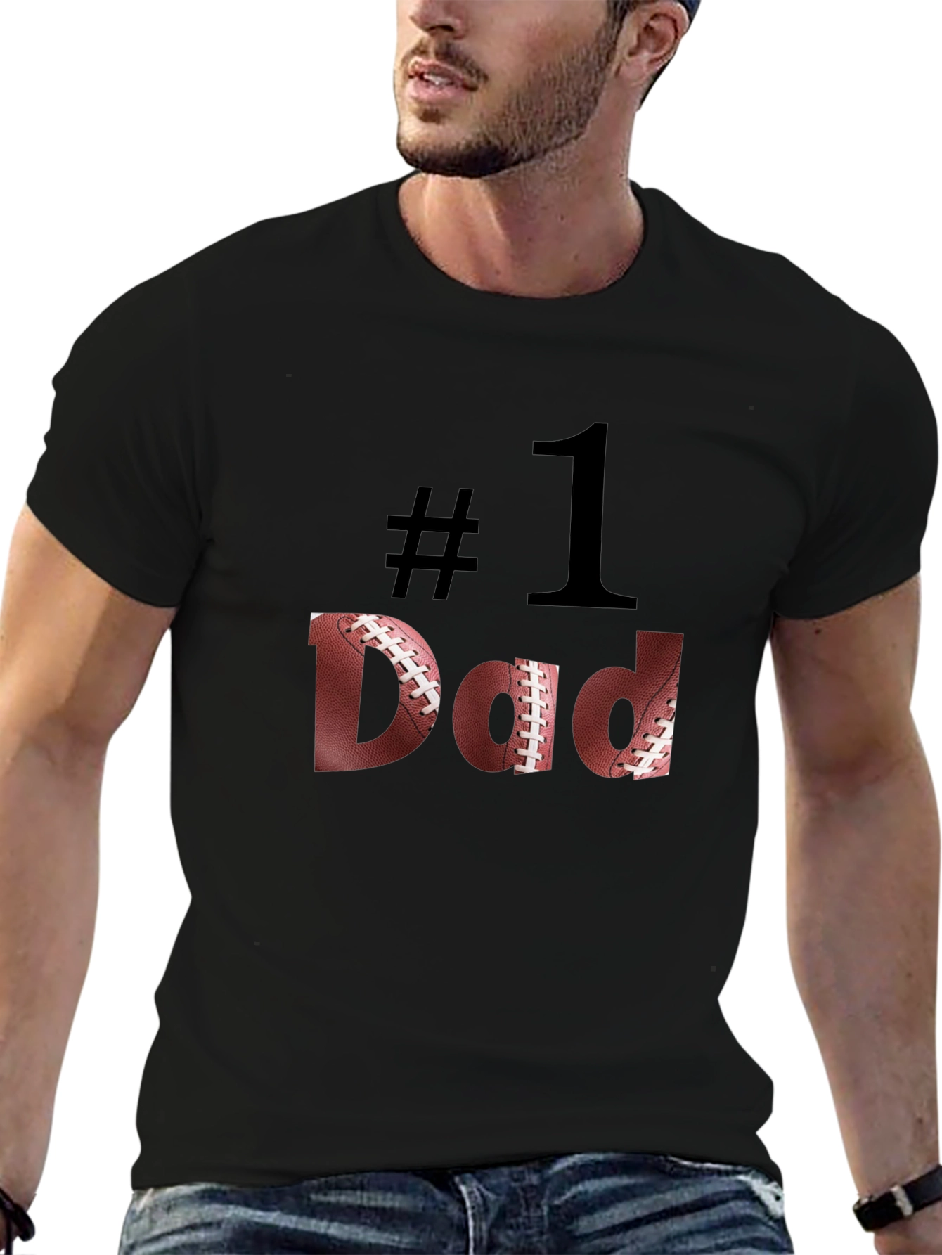 Football #1 Dad T-Shirt