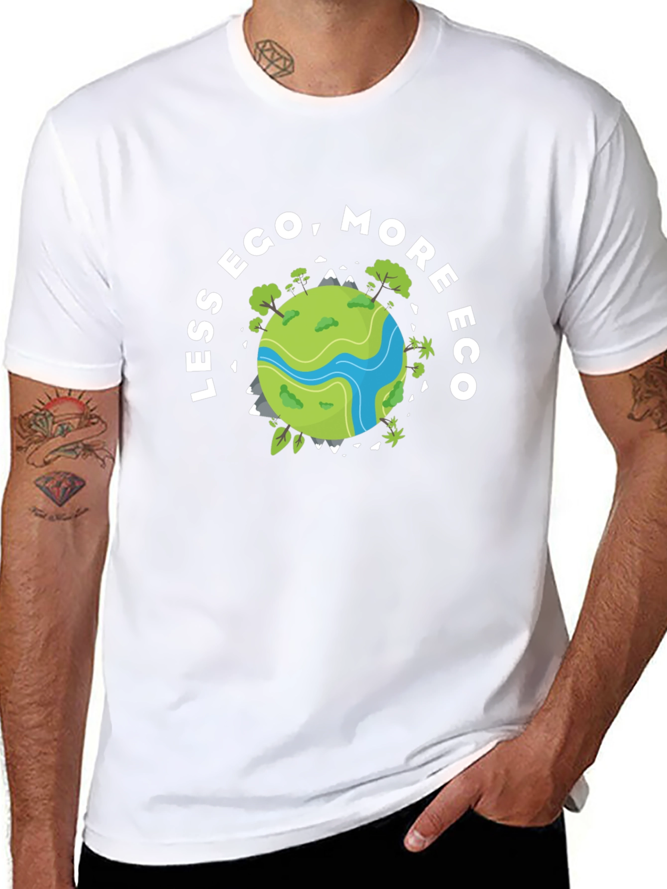 Eco-Friendly Black Graphic T-Shirt