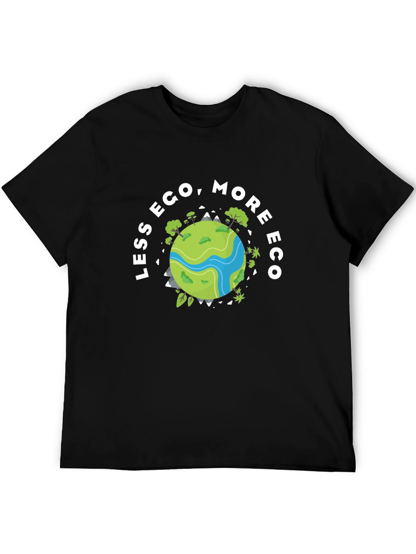 Eco-Friendly Black Graphic T-Shirt