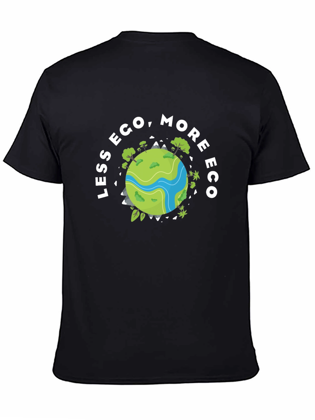 Eco-Friendly Black Graphic T-Shirt