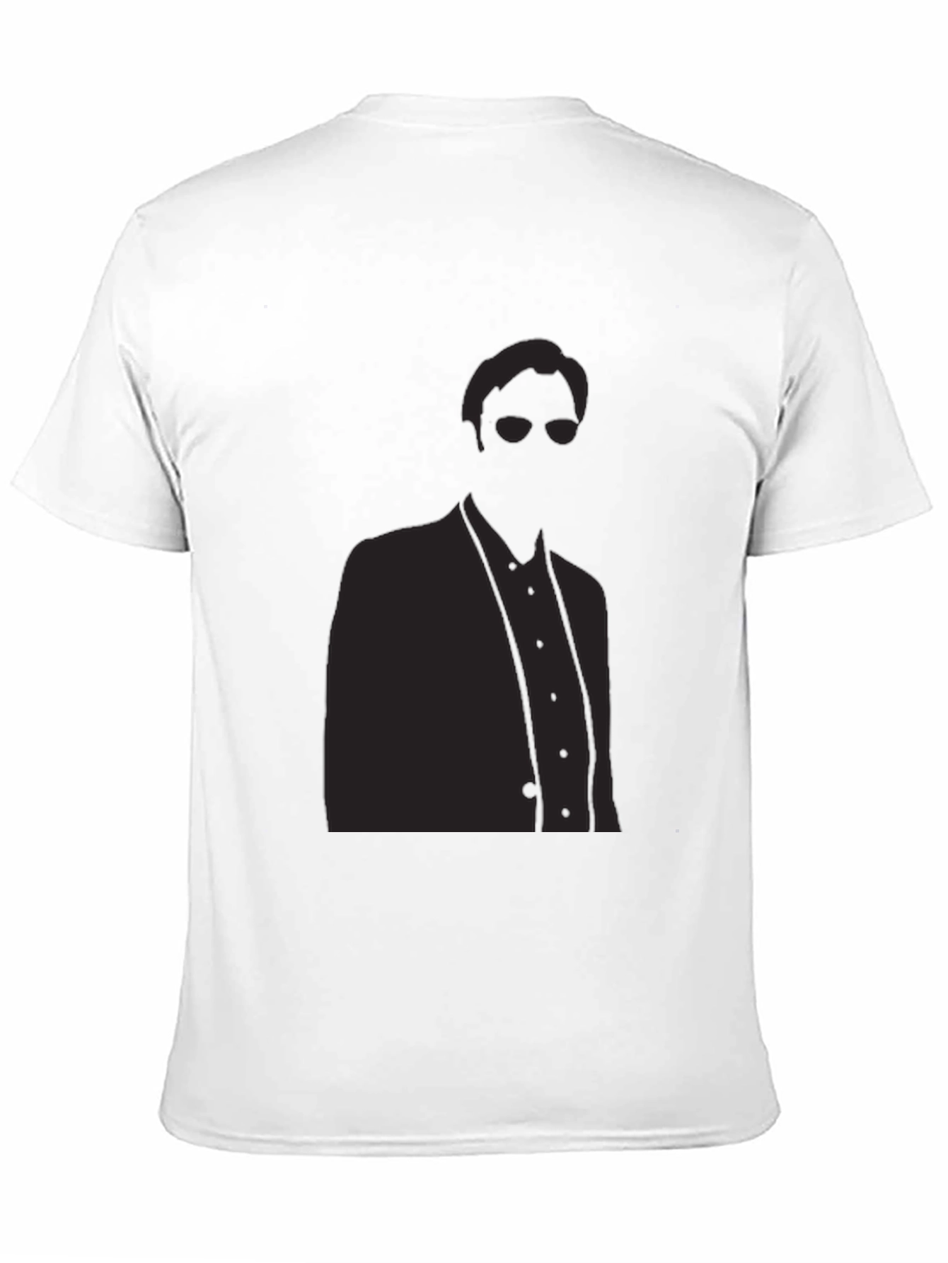 Stylish Silhouette Graphic Tee - Mens Black T-Shirt
