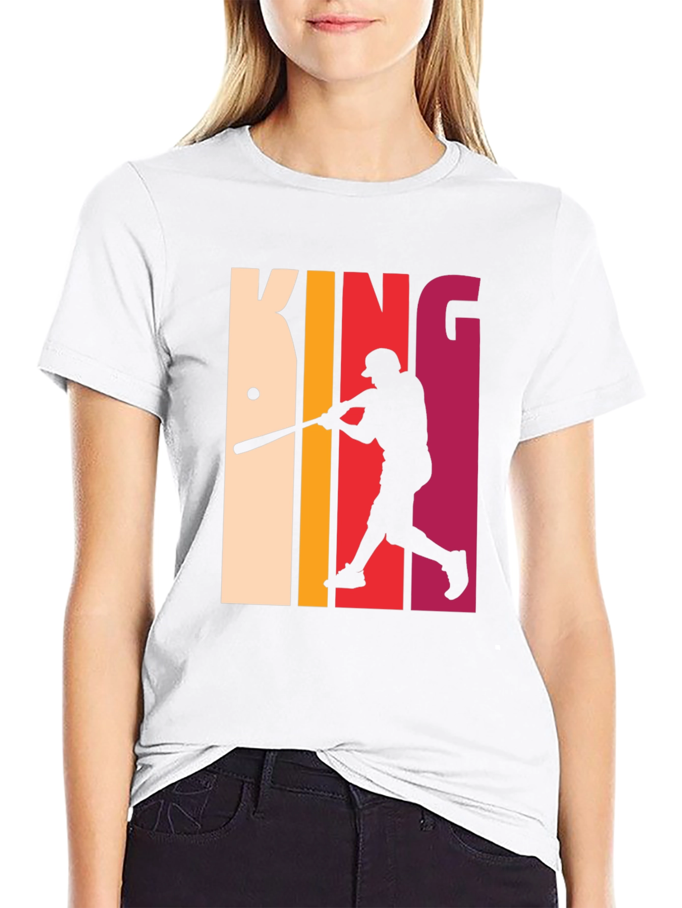 King Baseball T-Shirt - Retro Player Tee