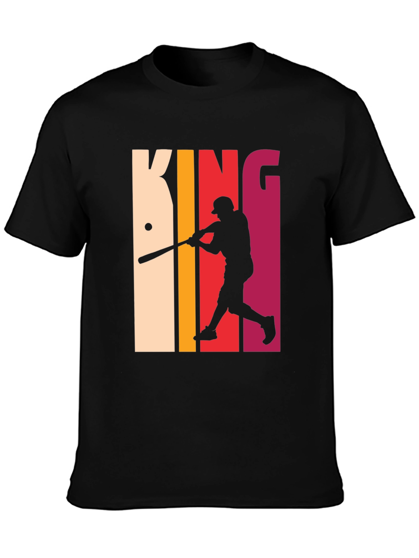 King Baseball T-Shirt - Retro Player Tee
