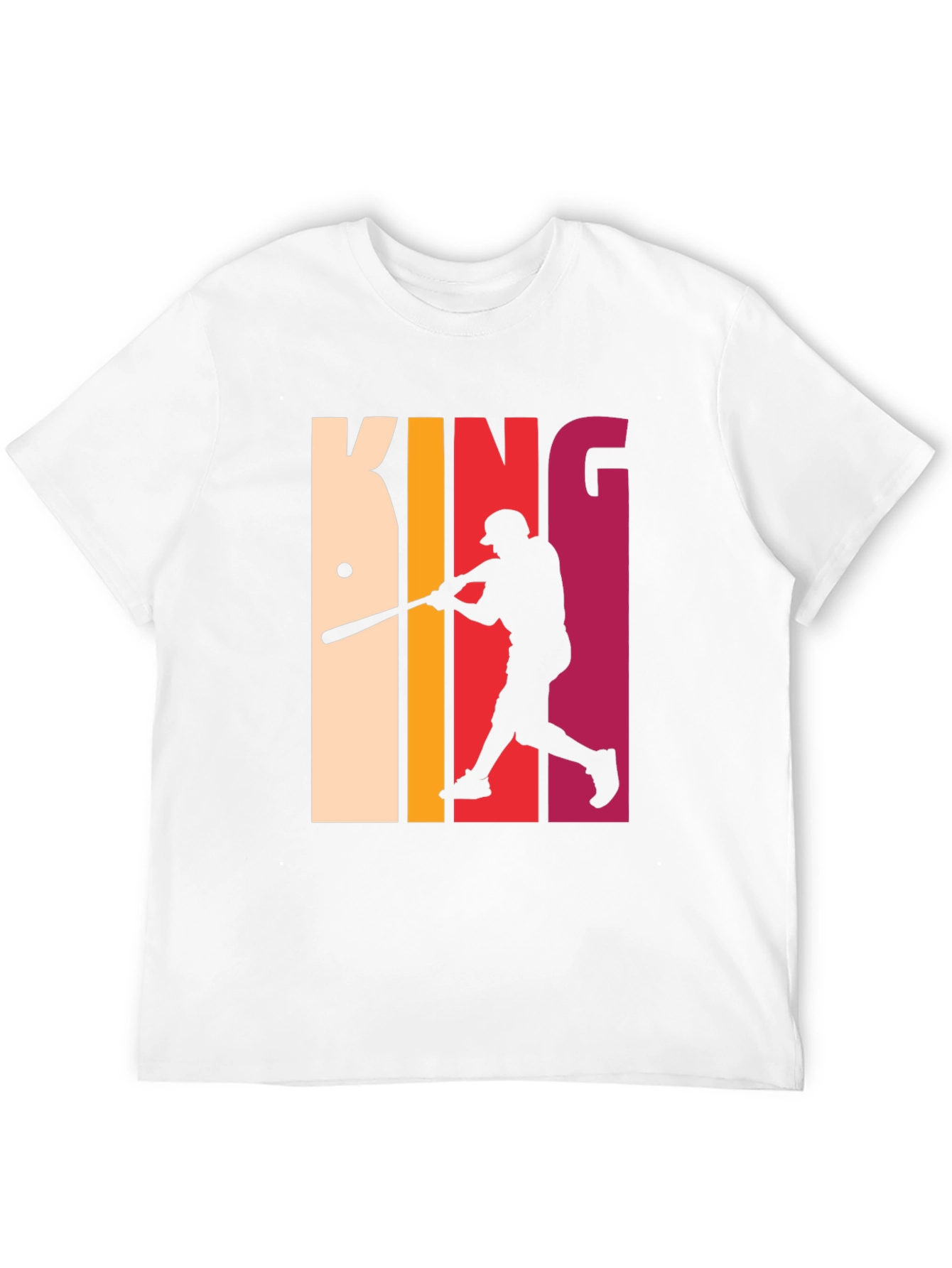 King Baseball T-Shirt - Retro Player Tee