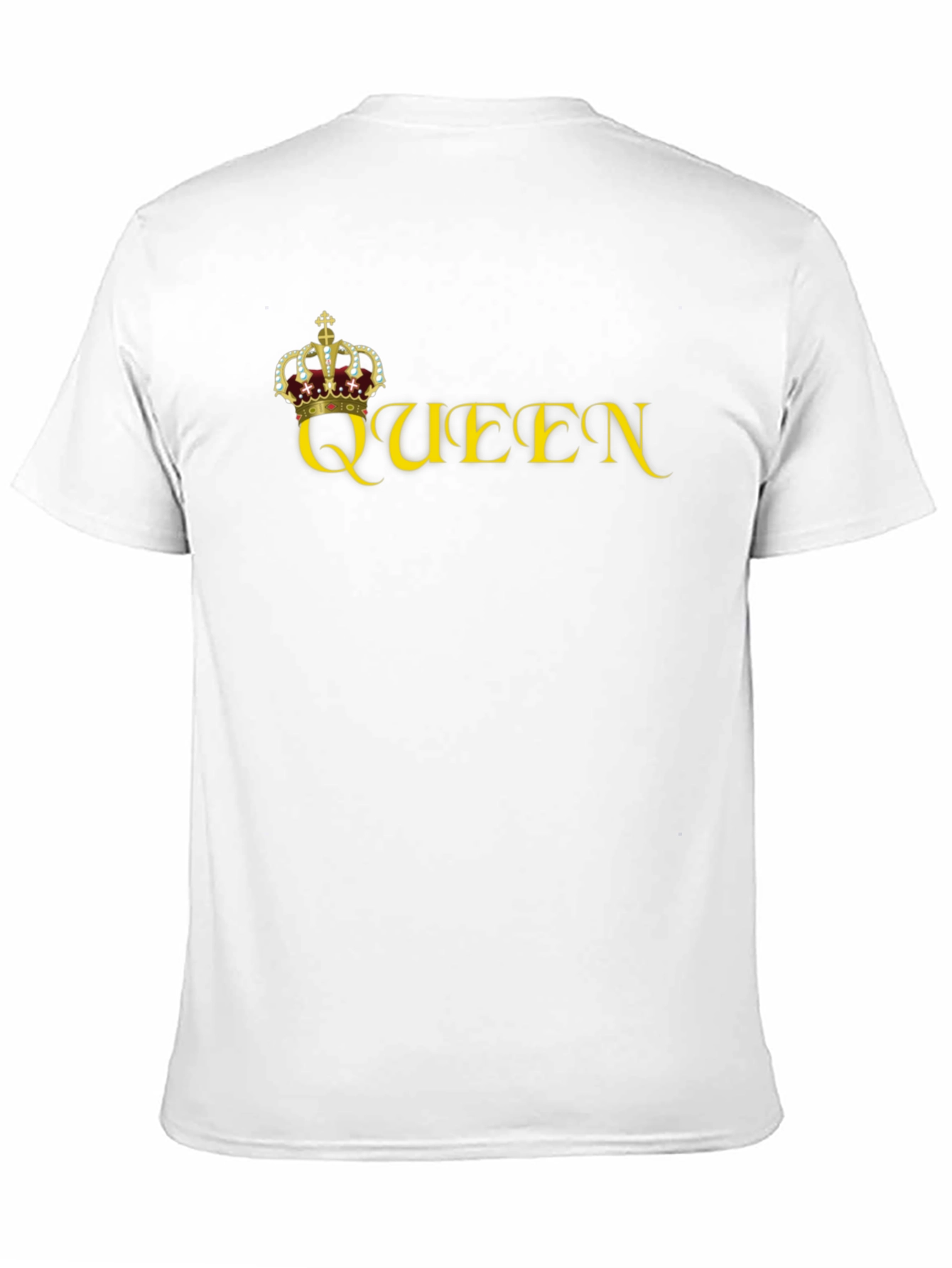 Queen Crown Graphic Print Tee - Black