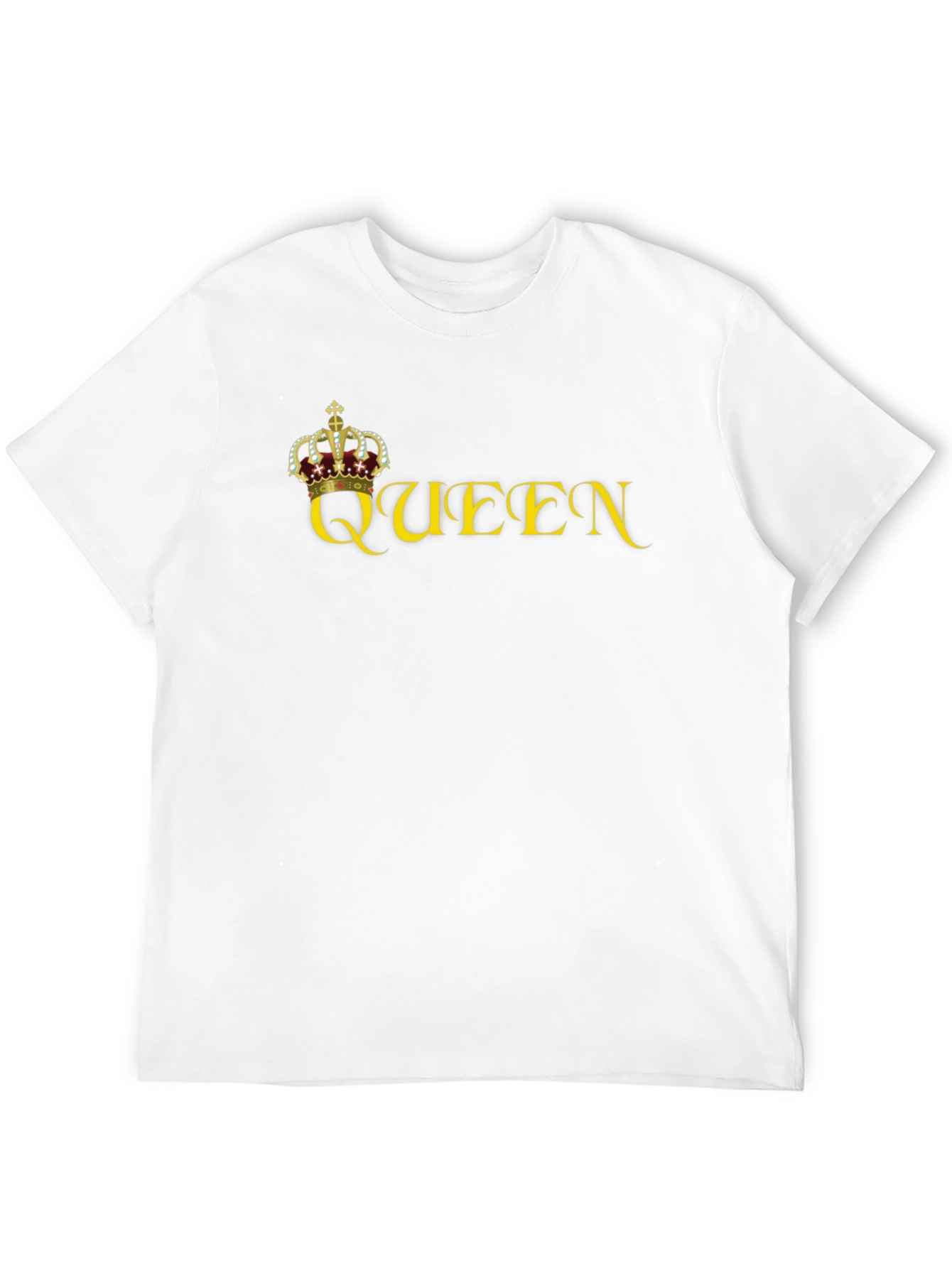 Queen Crown Graphic Print Tee - Black