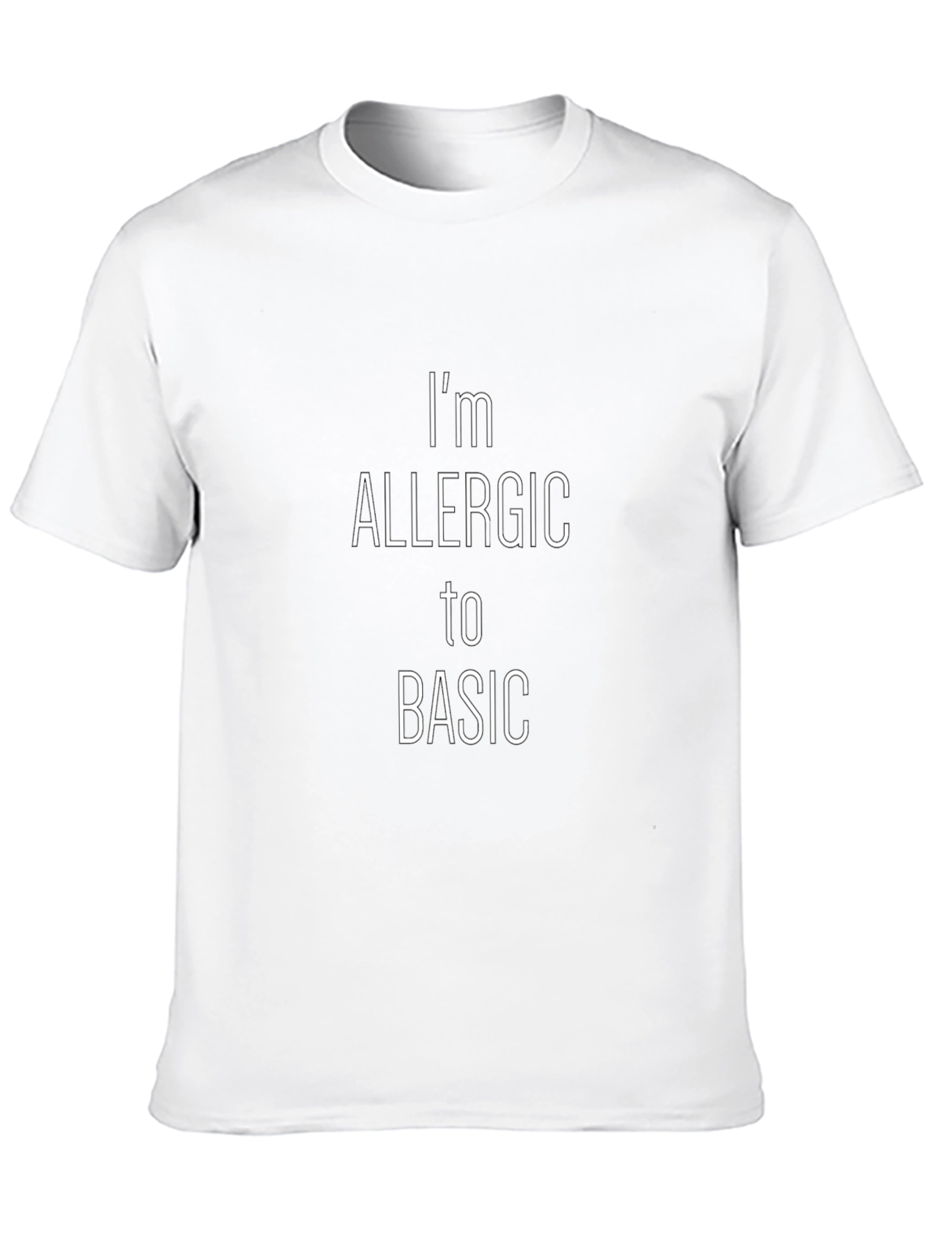 Im Allergic to Basic Black T-Shirt