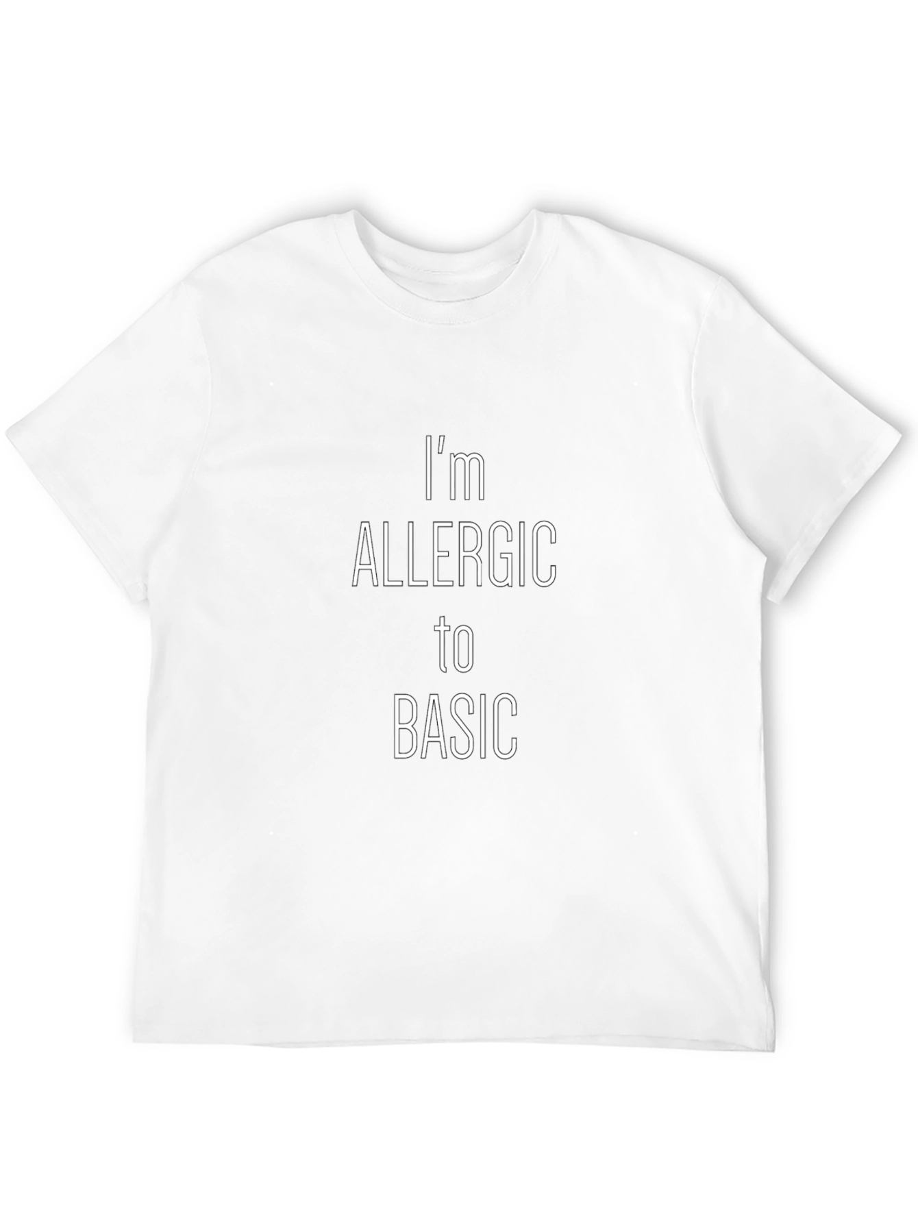 Im Allergic to Basic Black T-Shirt