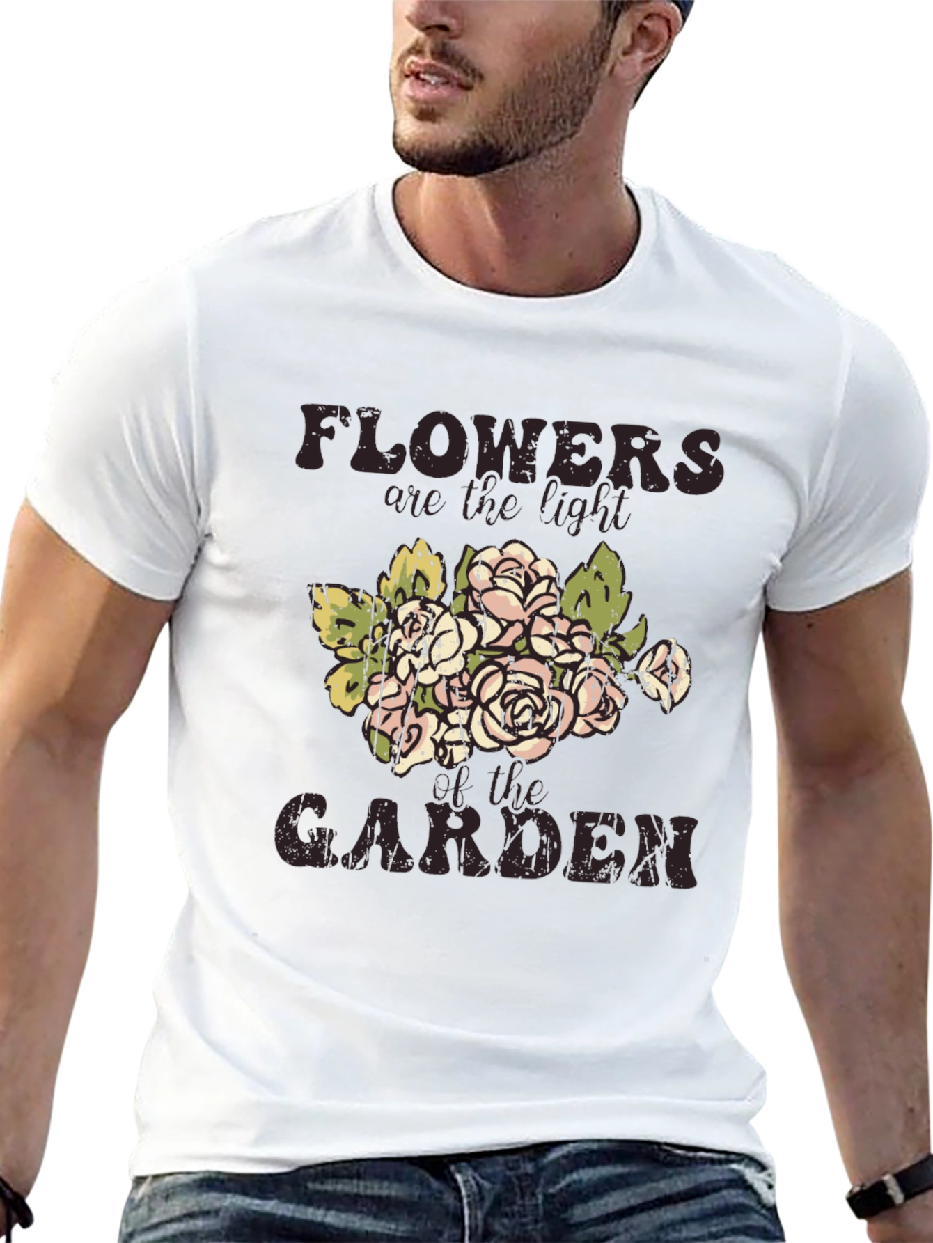 Floral Garden T-Shirt: Flowers are the Light
