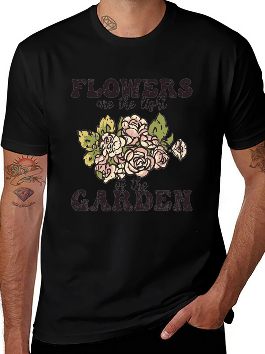 Floral Garden T-Shirt: Flowers are the Light
