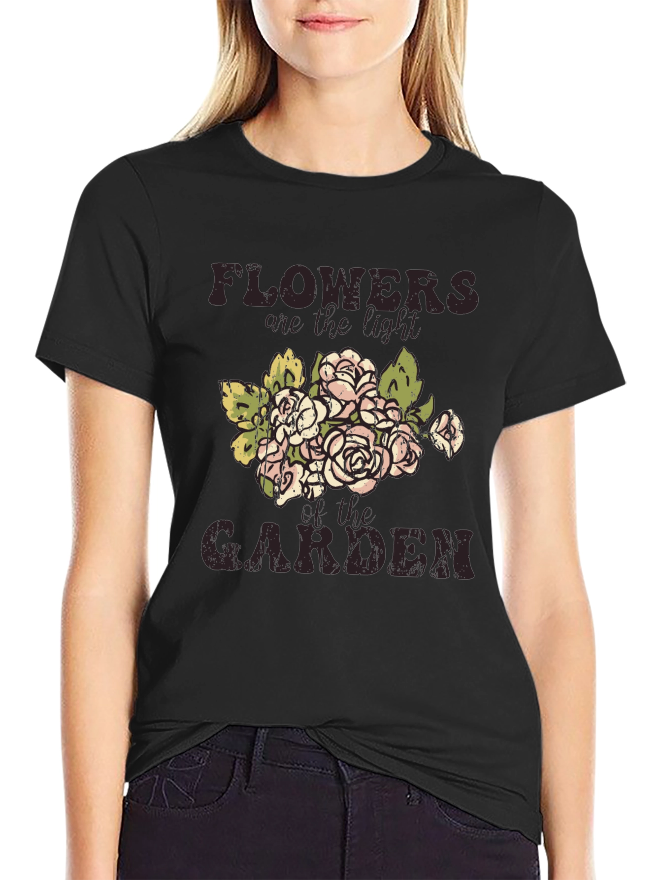 Floral Garden T-Shirt: Flowers are the Light